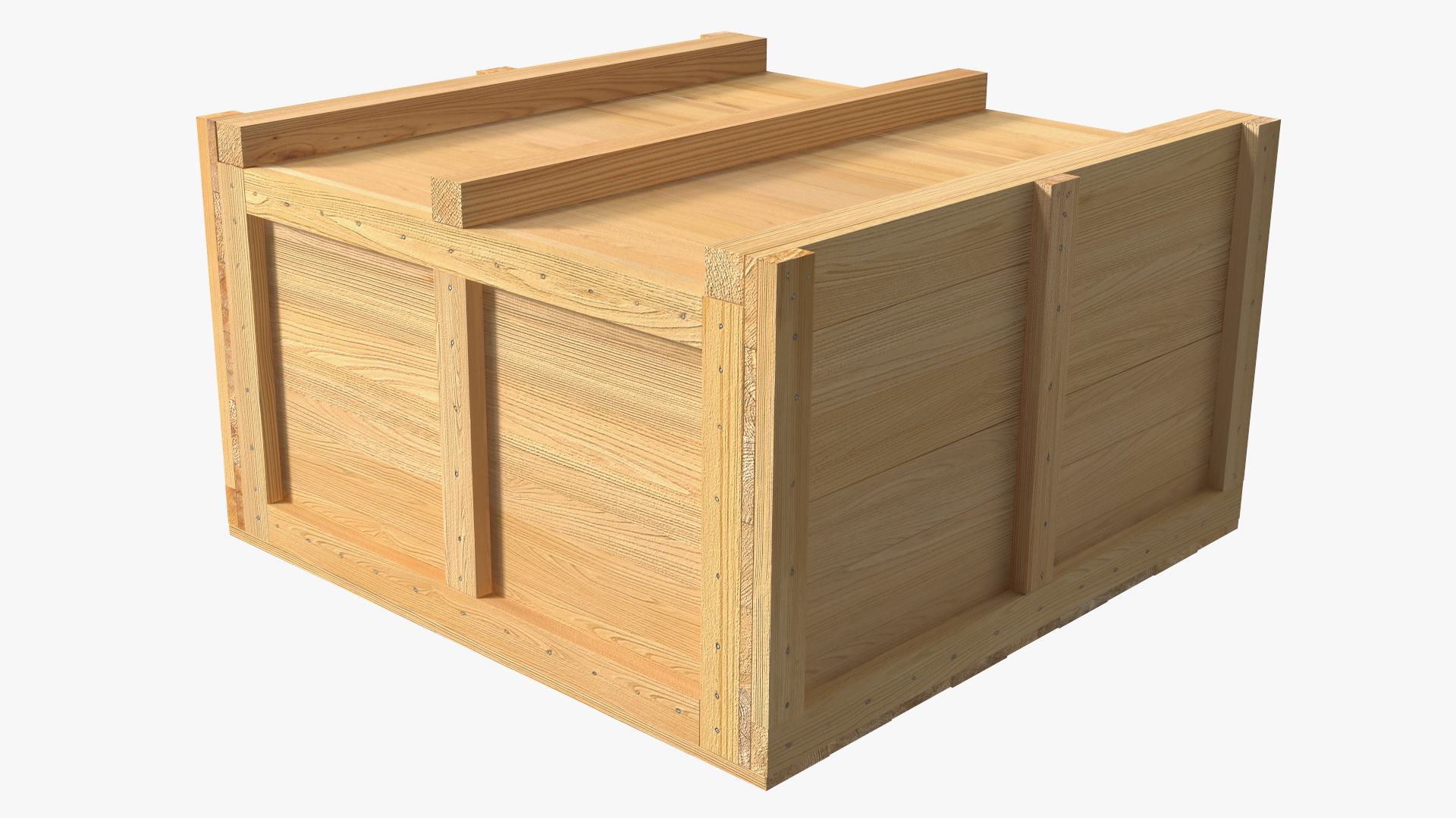 Wooden Crate Box For Shipping 3D model