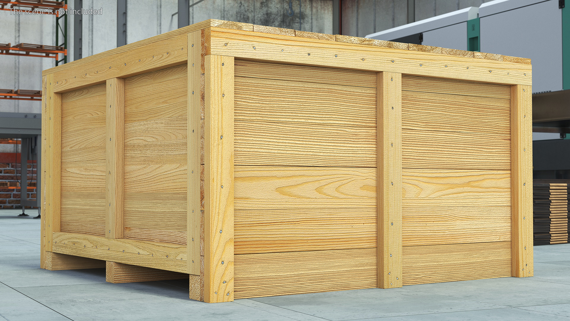 Wooden Crate Box For Shipping 3D model