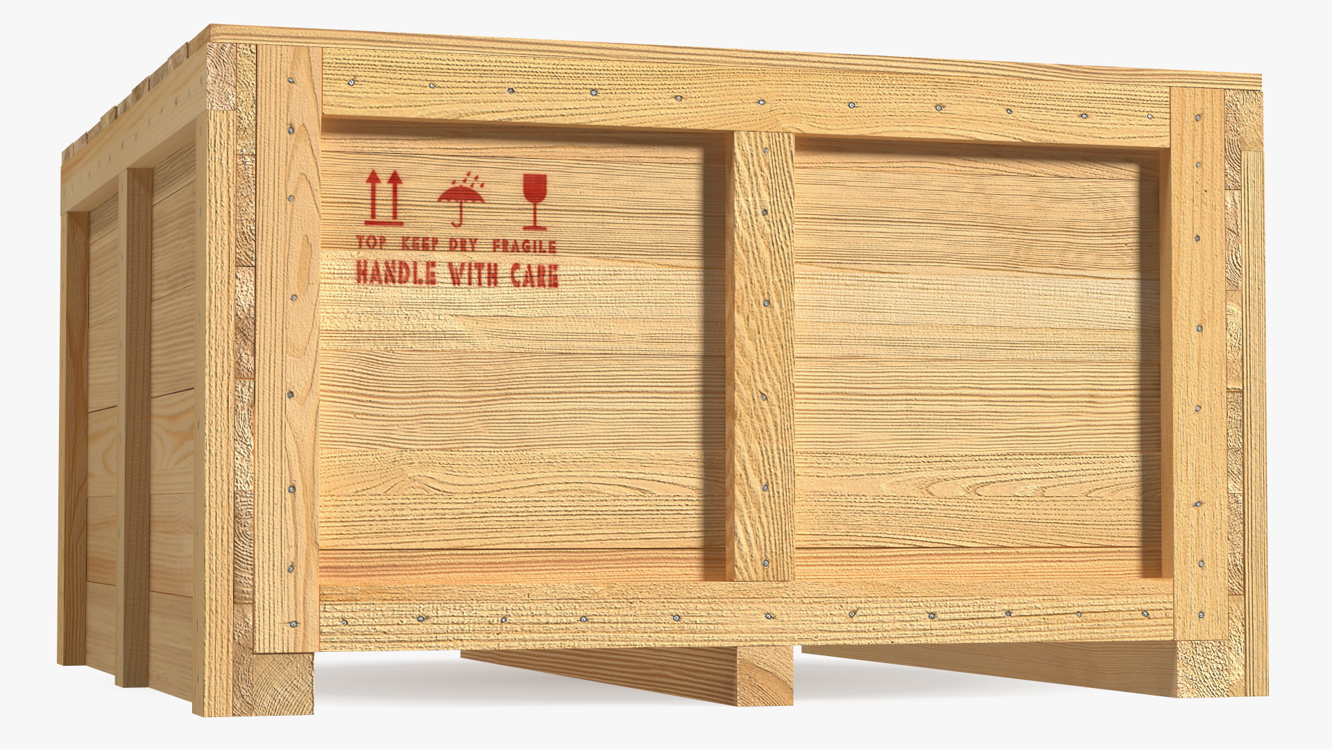 Wooden Crate Box For Shipping 3D model