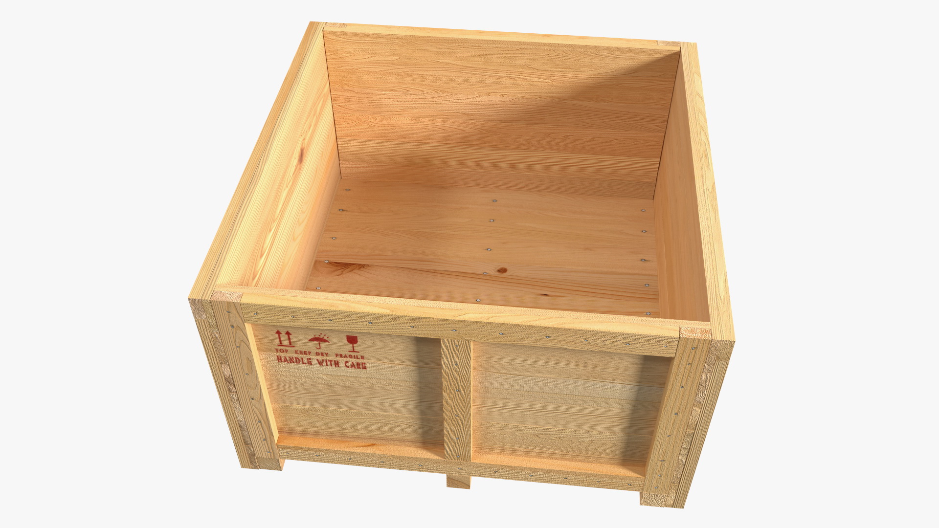 Wooden Crate Box For Shipping 3D model