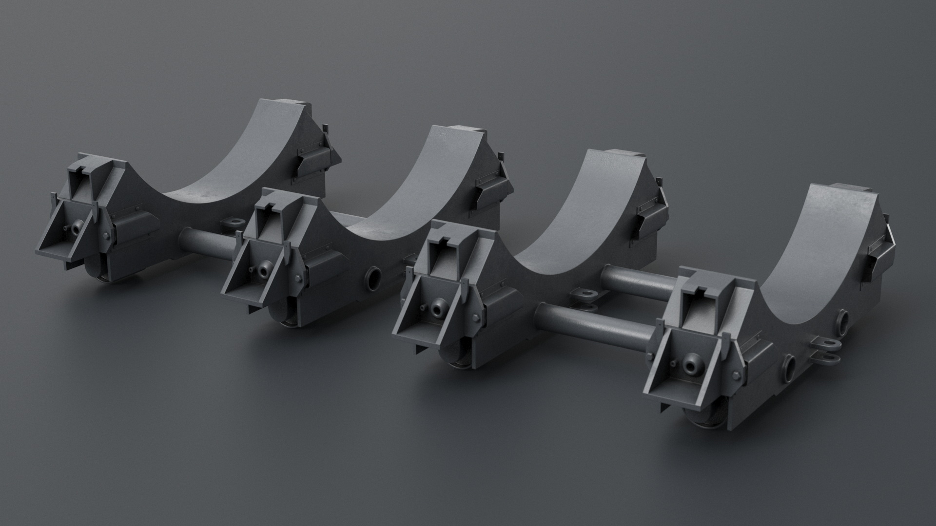 3D model MK-17 Bomb in Shipping Trolley