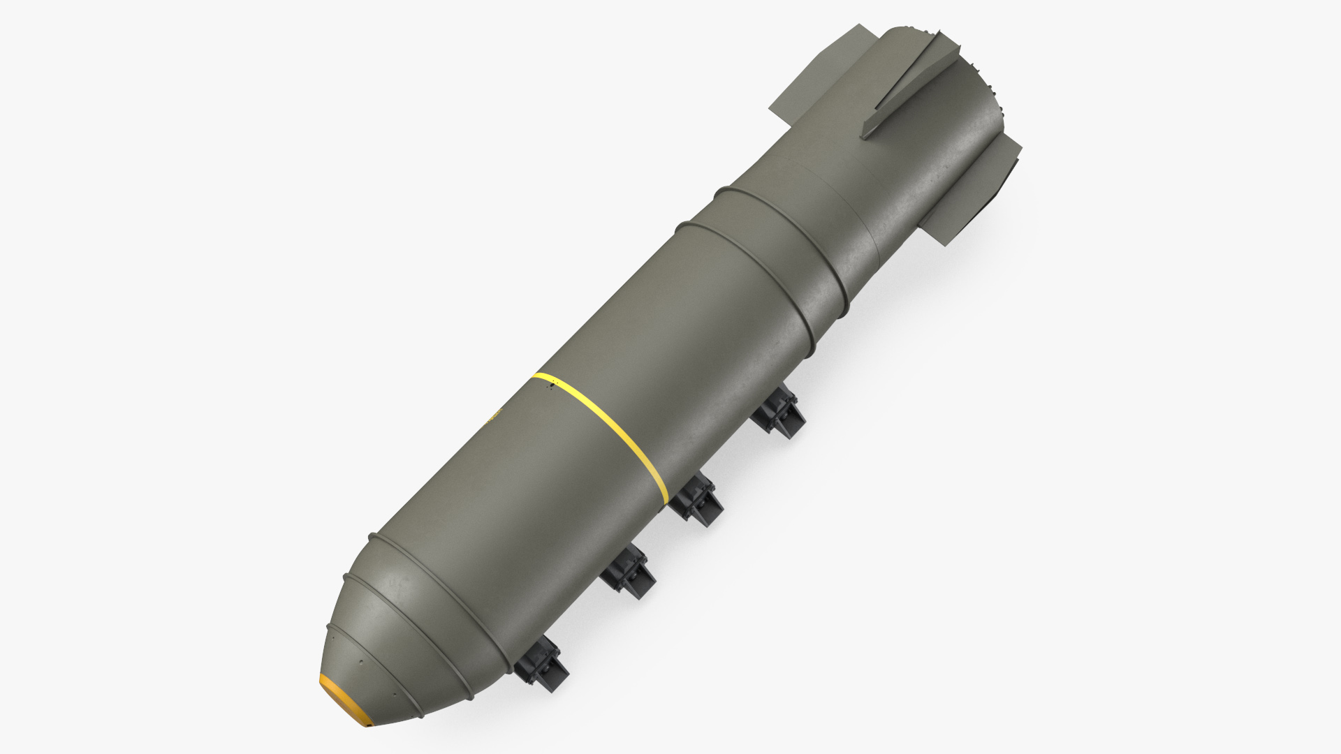 3D model MK-17 Bomb in Shipping Trolley