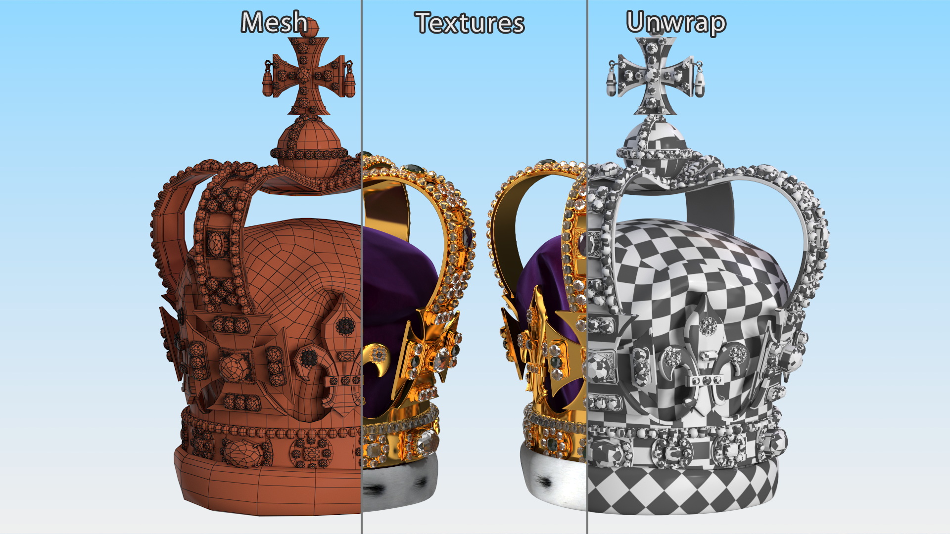3D St Edwards Crown