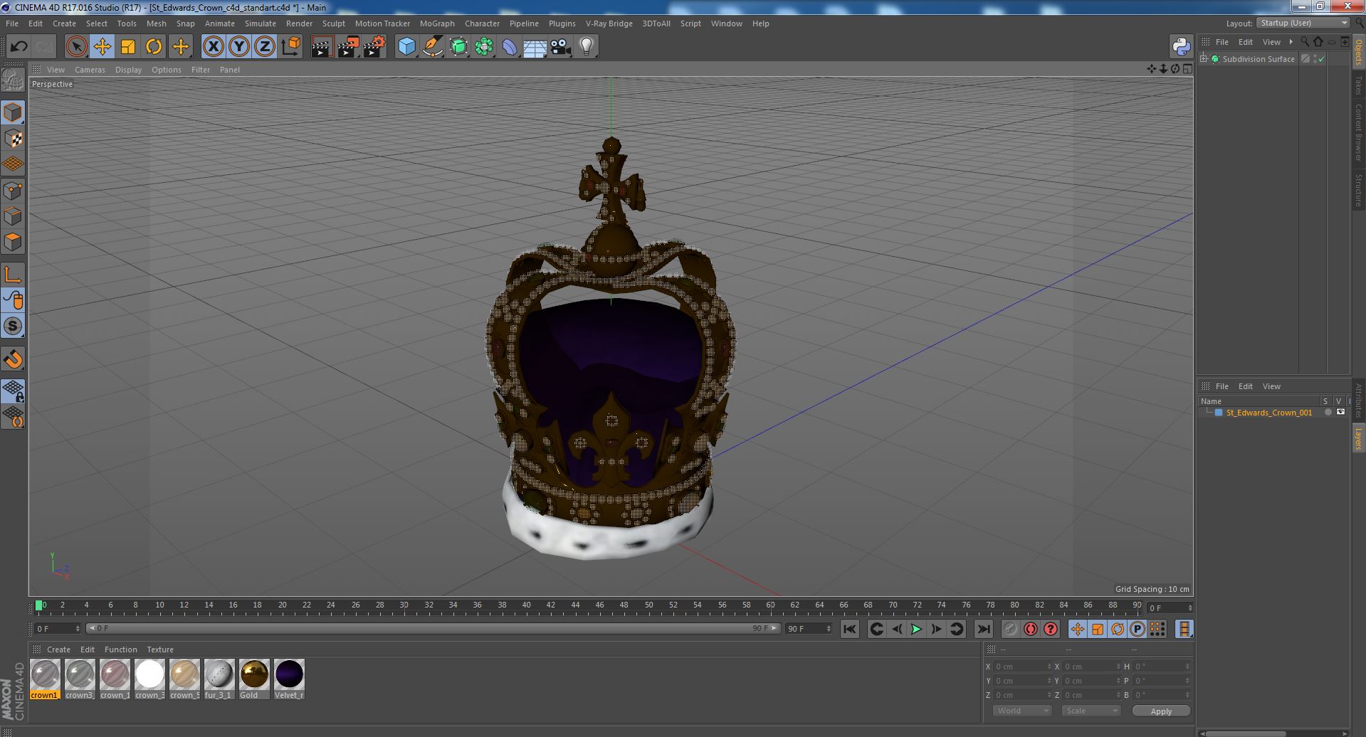 3D St Edwards Crown