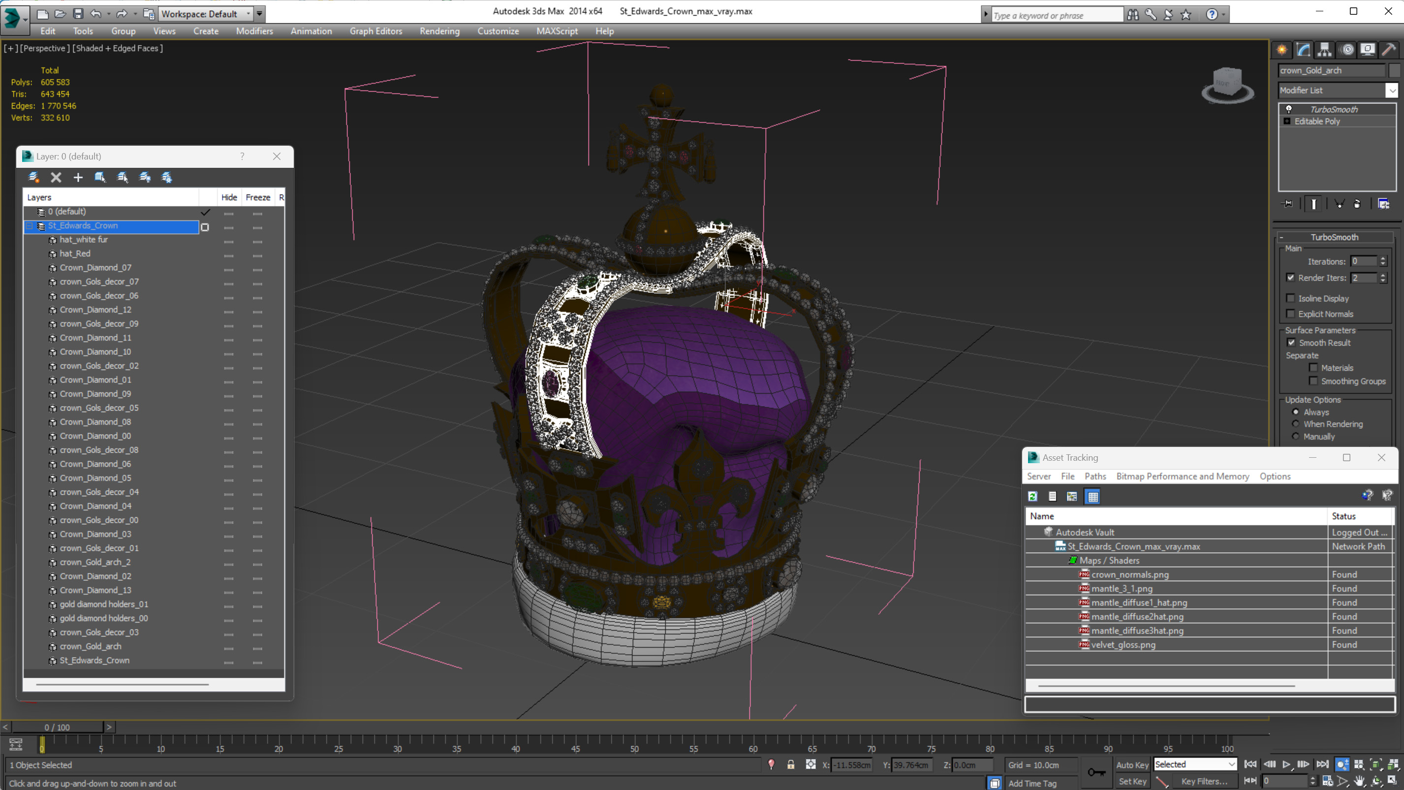 3D St Edwards Crown