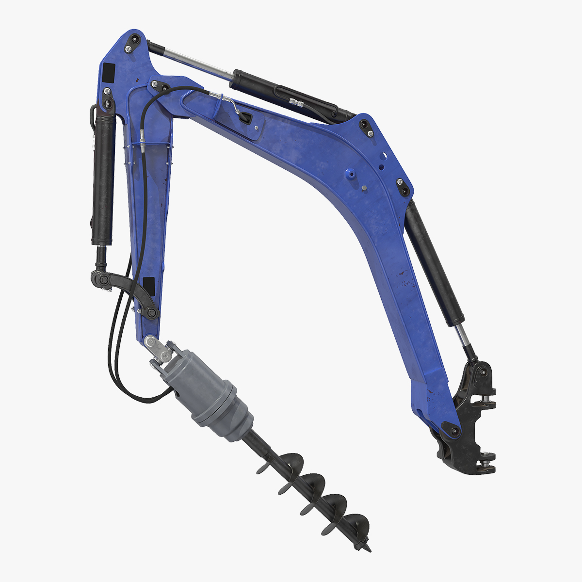 Earth Drill Rigged 3D Model, view 3