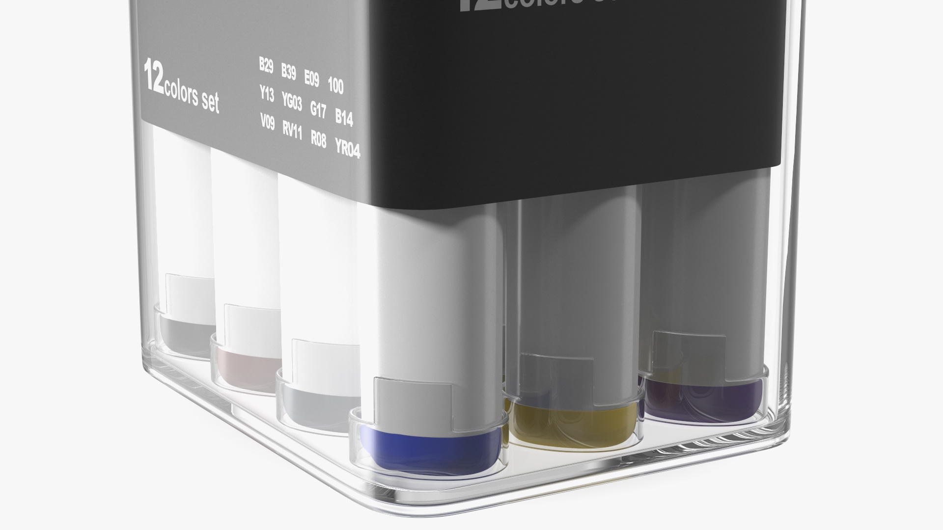 Generic Sketch Marker 12 Pack 3D model