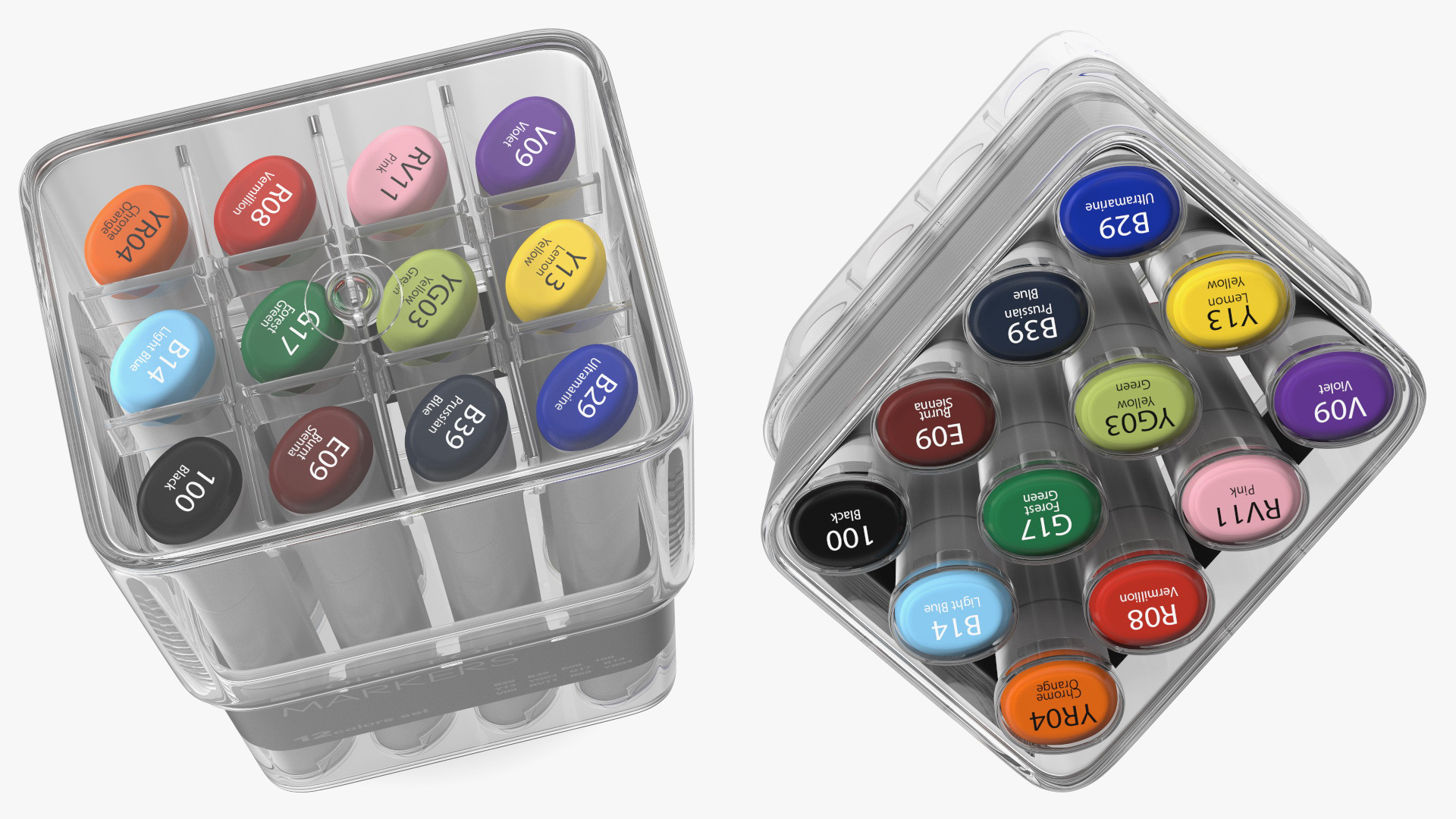 Generic Sketch Marker 12 Pack 3D model