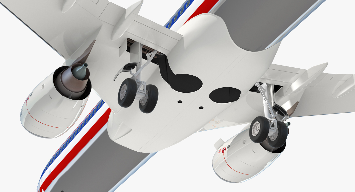 3D Boeing 737 900 with Interior American Airlines