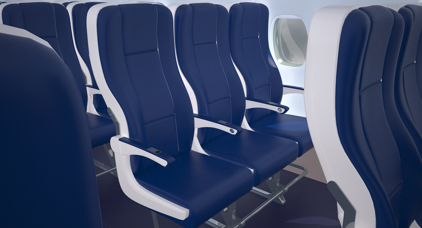 3D Boeing 737 900 with Interior American Airlines