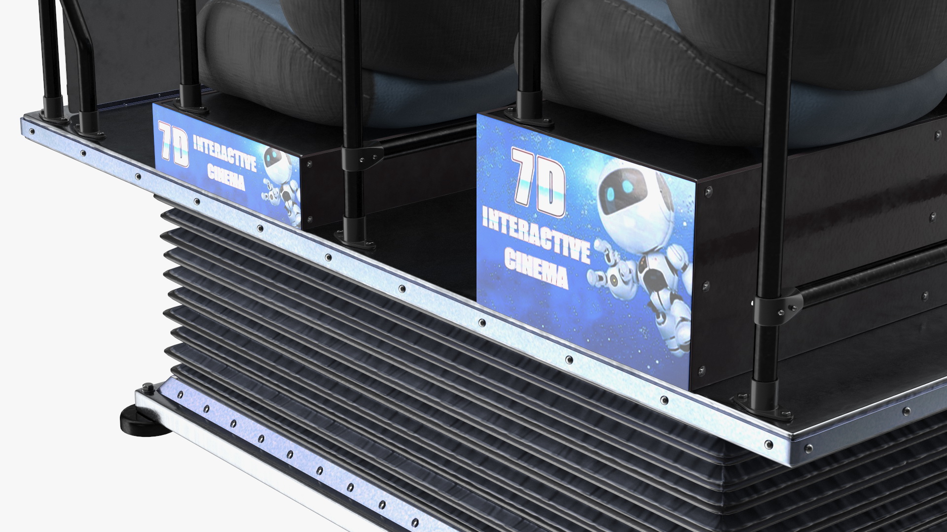 3D model Virtual Reality Game Machine 7D Cinema Rigged