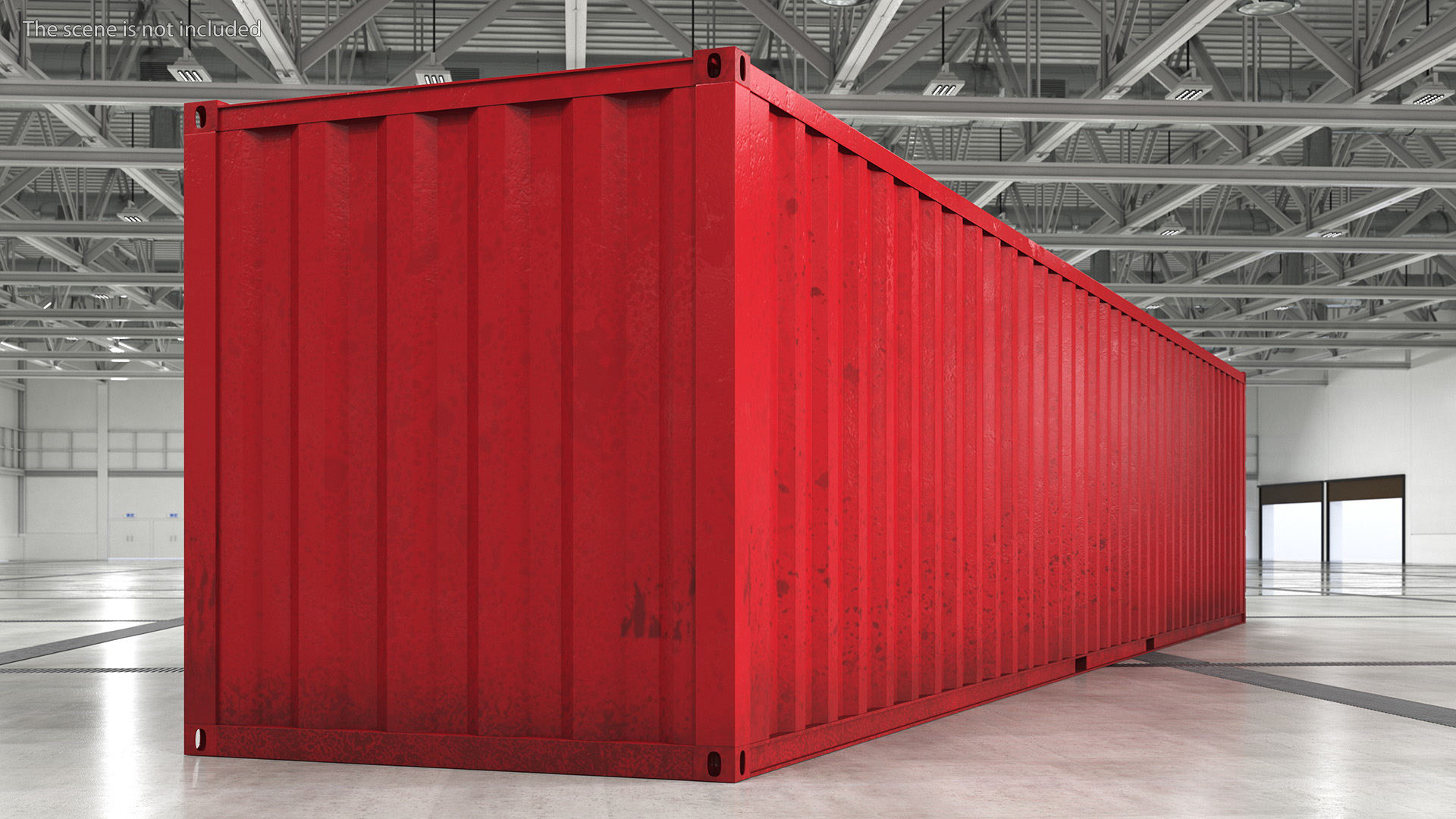 Standard Shipping Cargo Container 48 Ft 3D model