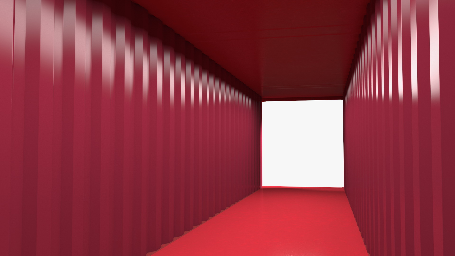 Standard Shipping Cargo Container 48 Ft 3D model