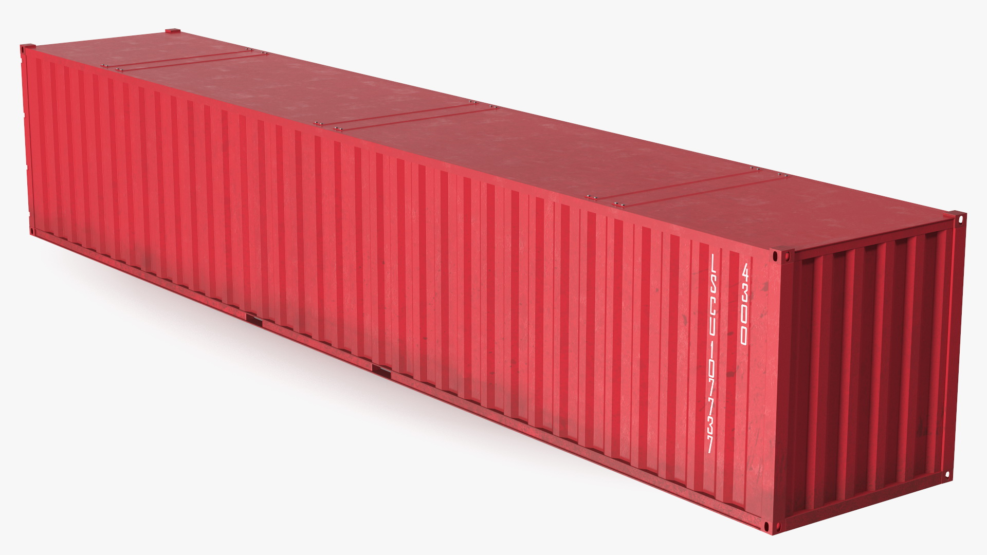 Standard Shipping Cargo Container 48 Ft 3D model