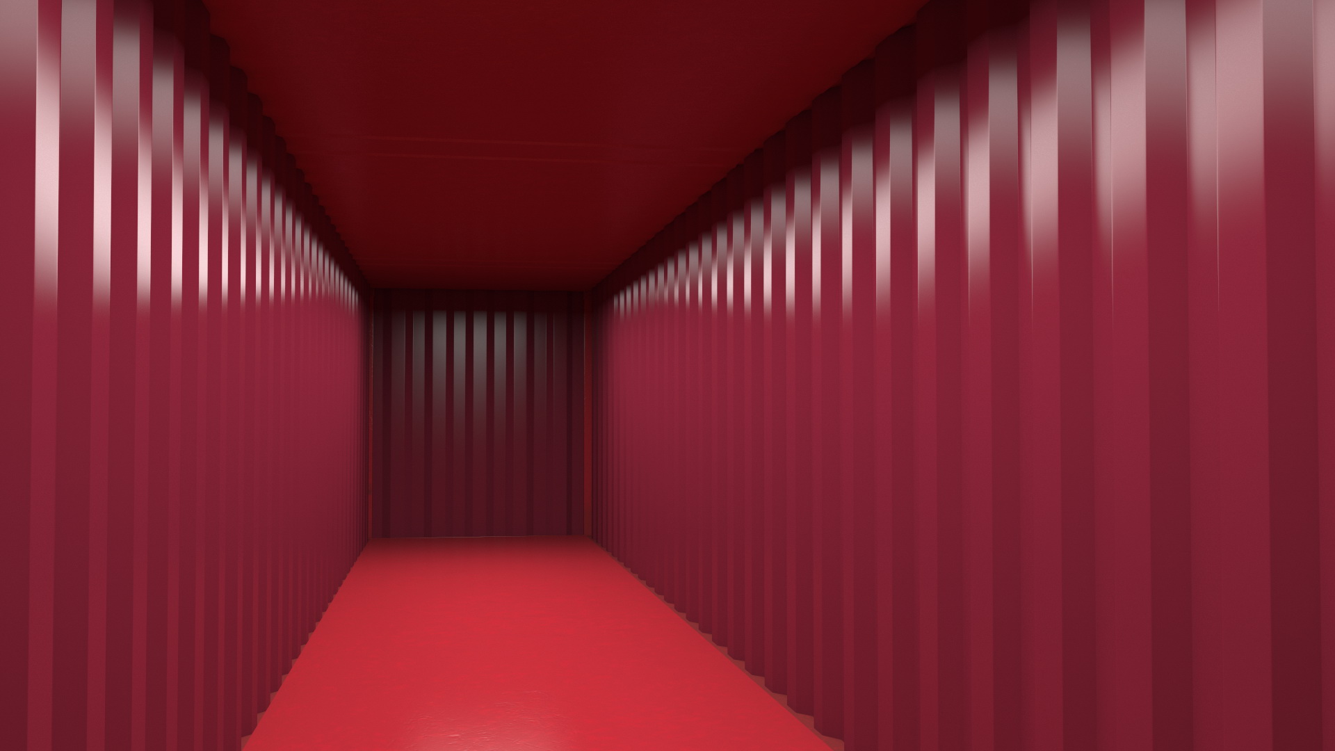 Standard Shipping Cargo Container 48 Ft 3D model