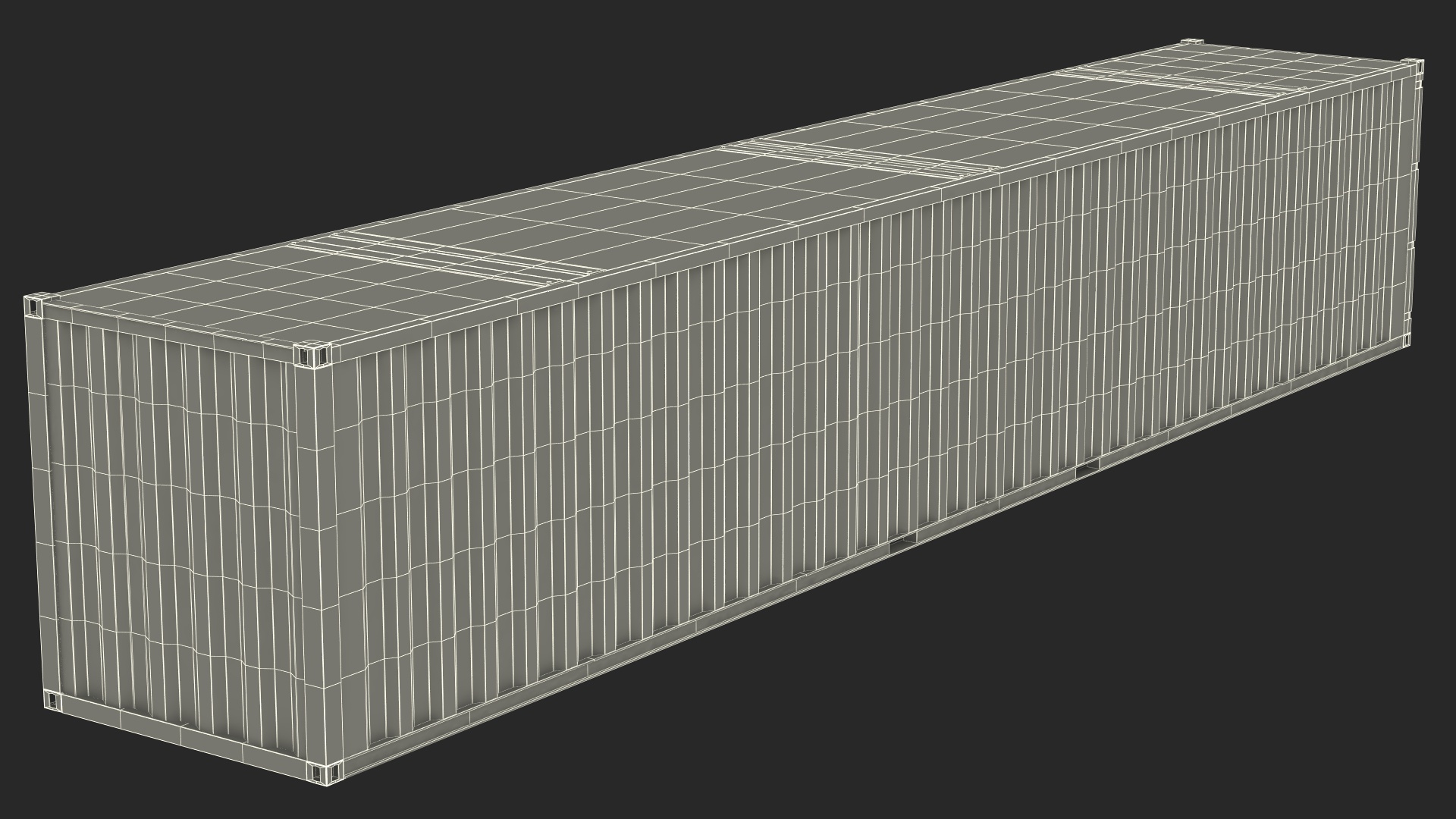 Standard Shipping Cargo Container 48 Ft 3D model