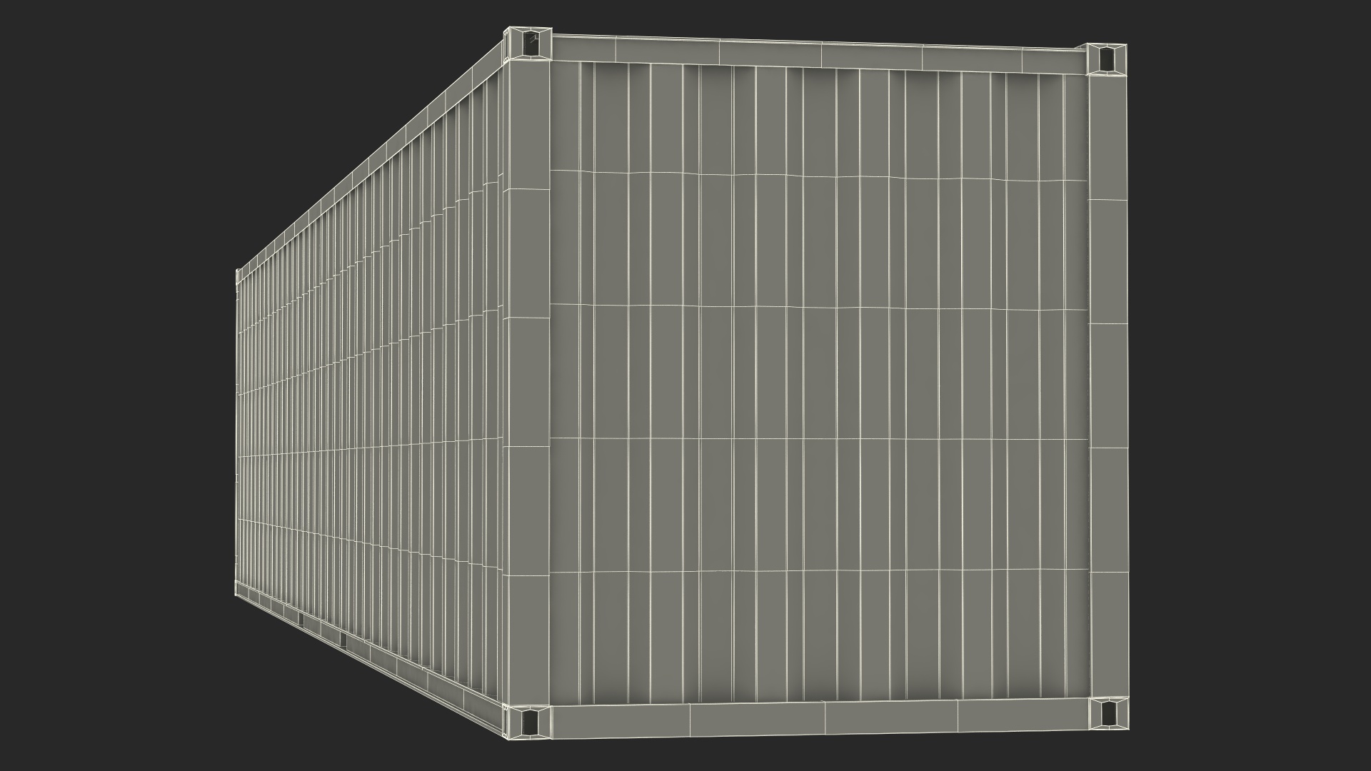 Standard Shipping Cargo Container 48 Ft 3D model