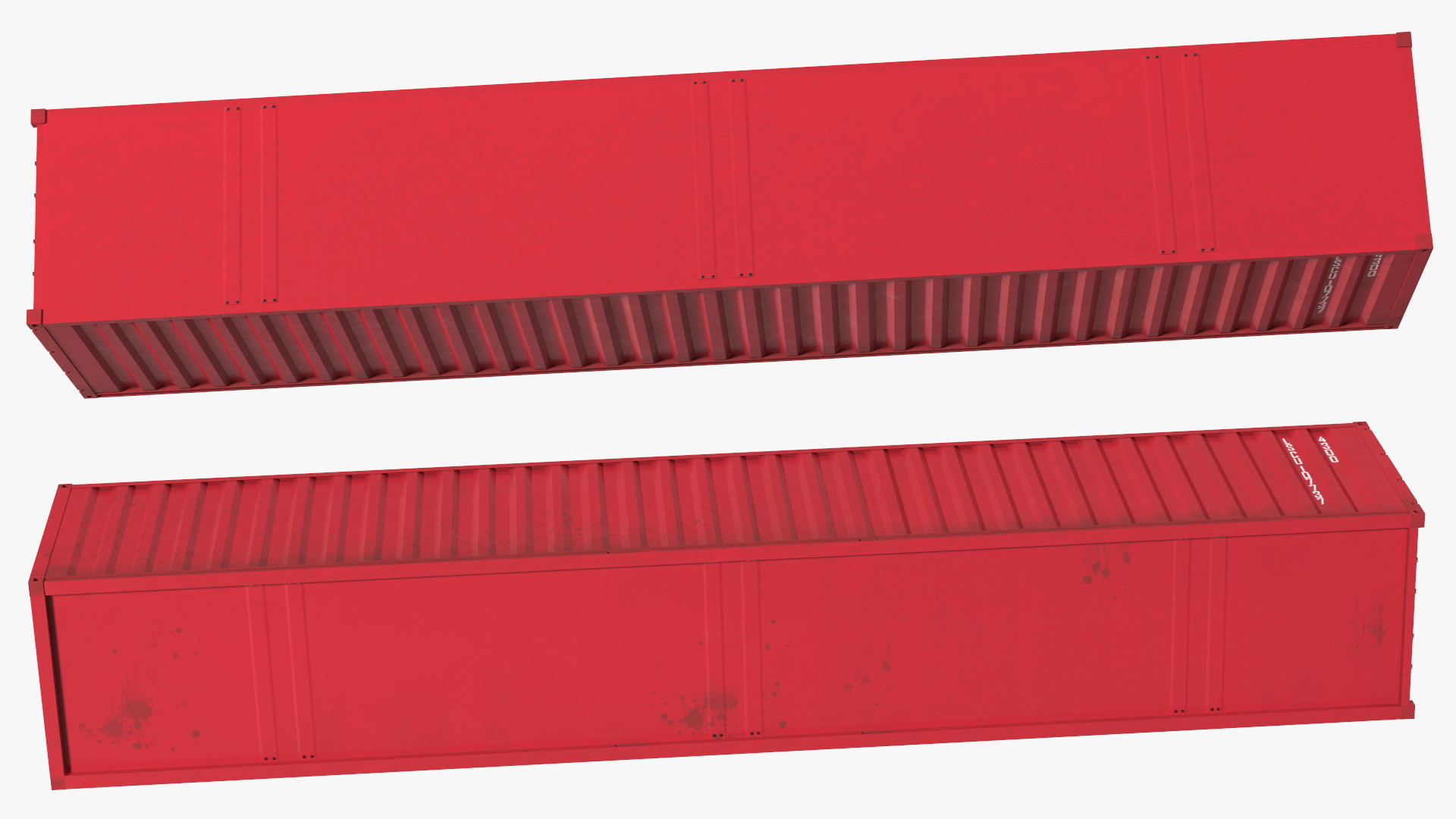 Standard Shipping Cargo Container 48 Ft 3D model