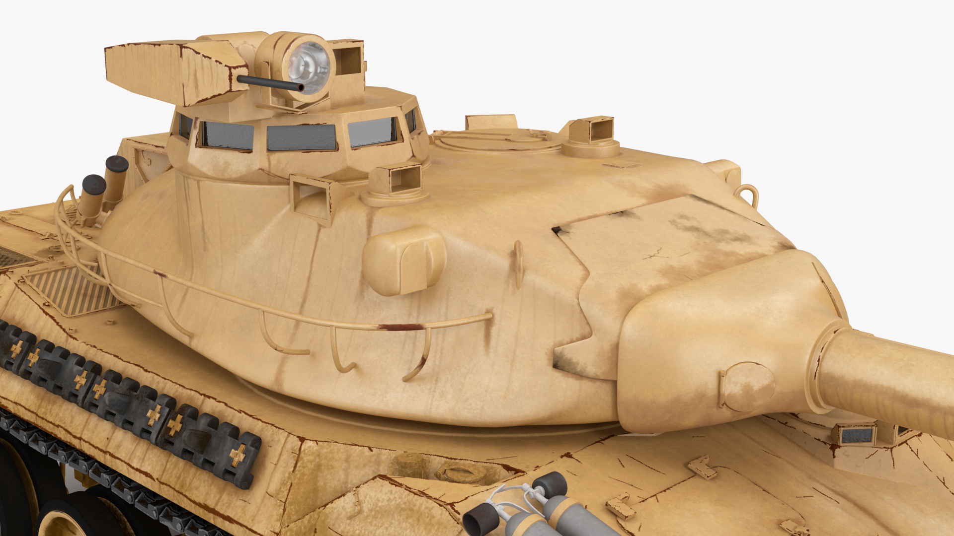 Amx-30 French Army Main Battle Tank Rigged 3D