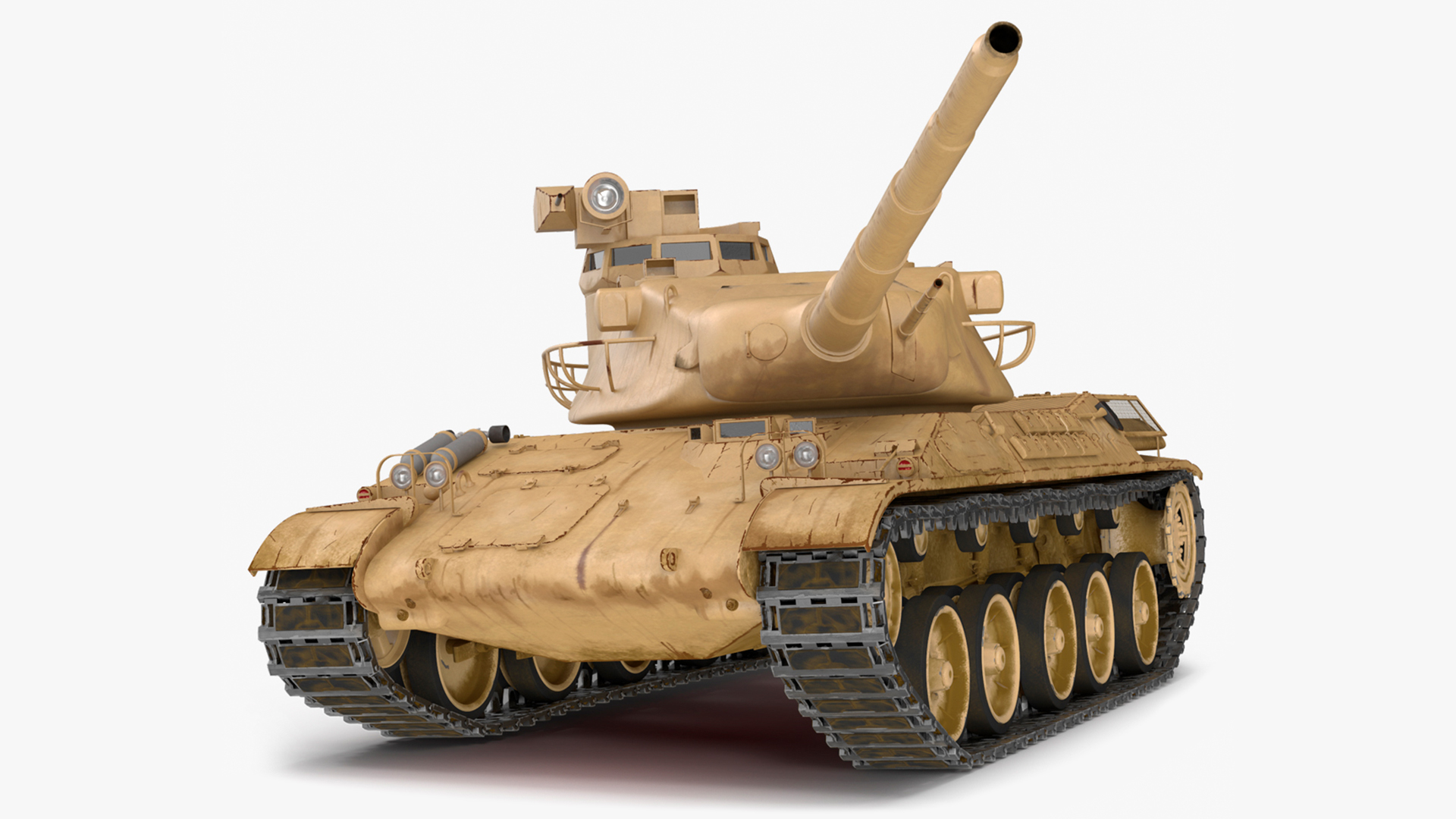 Amx-30 French Army Main Battle Tank Rigged 3D