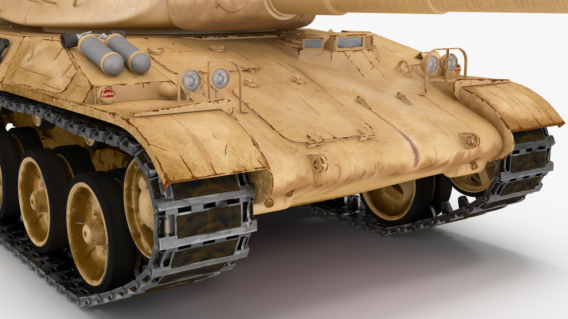 Amx-30 French Army Main Battle Tank Rigged 3D
