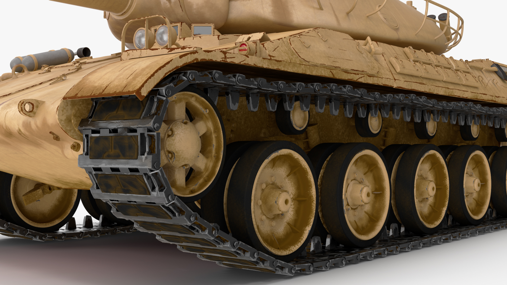 Amx-30 French Army Main Battle Tank Rigged 3D