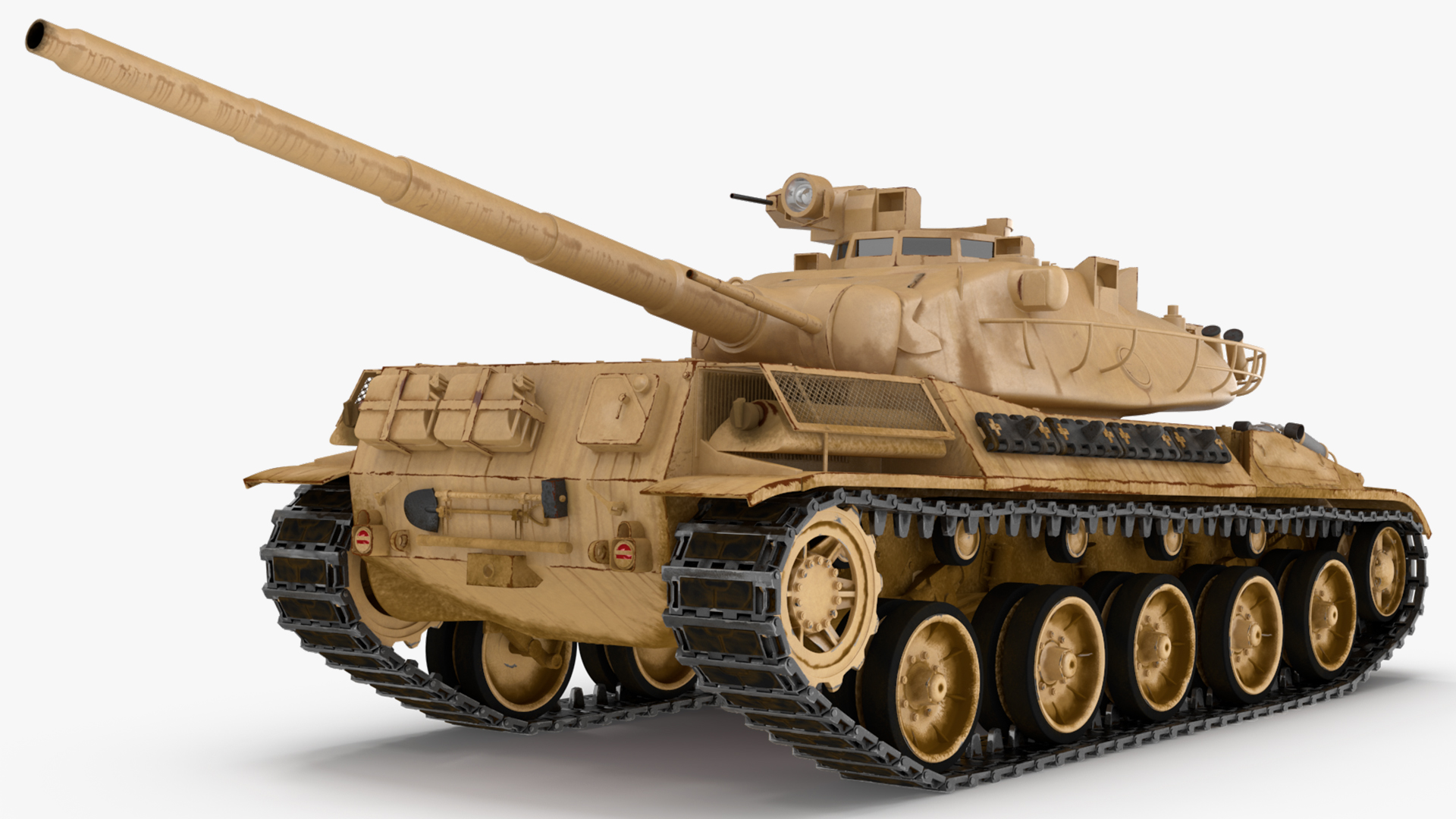 Amx-30 French Army Main Battle Tank Rigged 3D