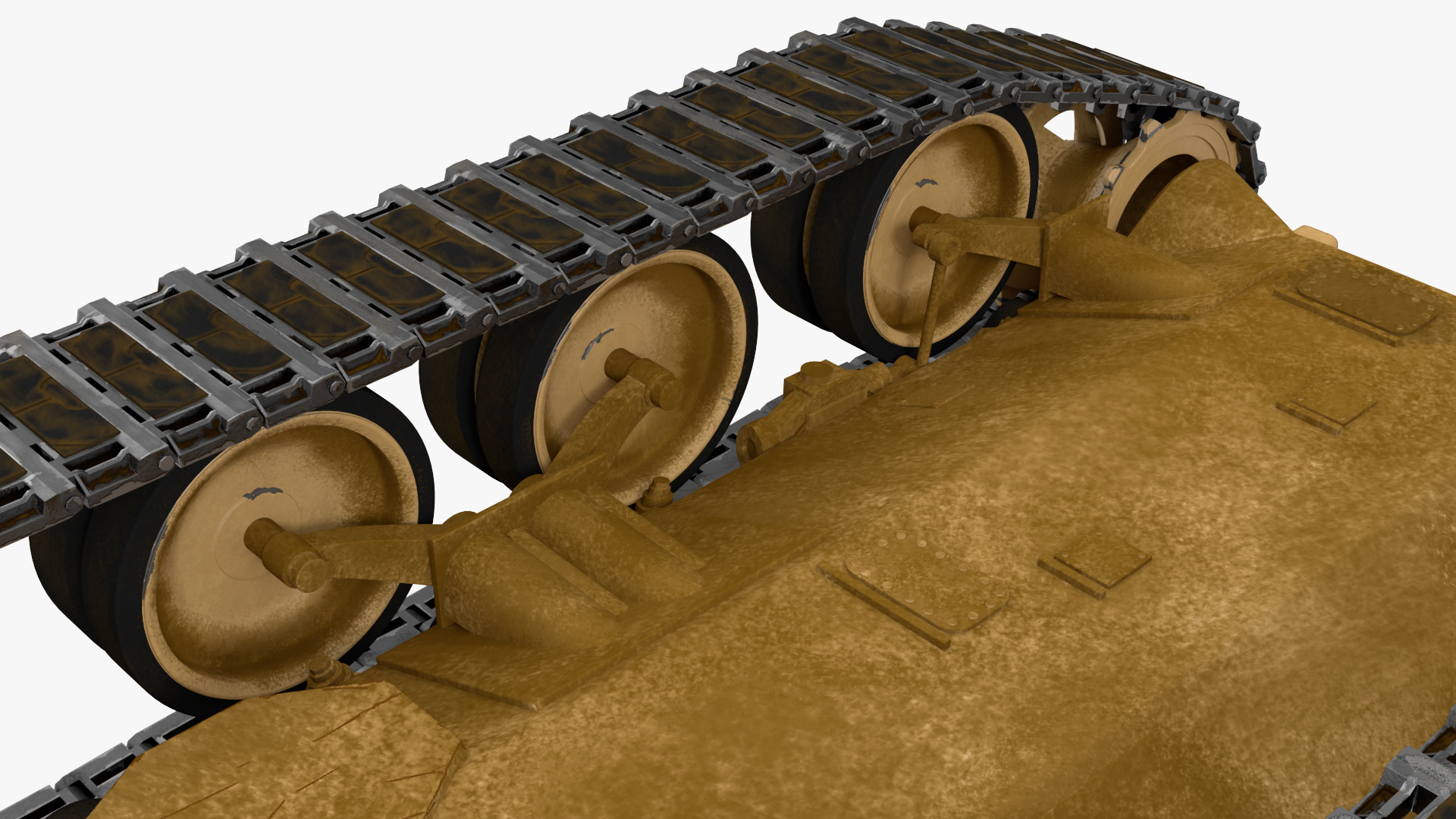 Amx-30 French Army Main Battle Tank Rigged 3D