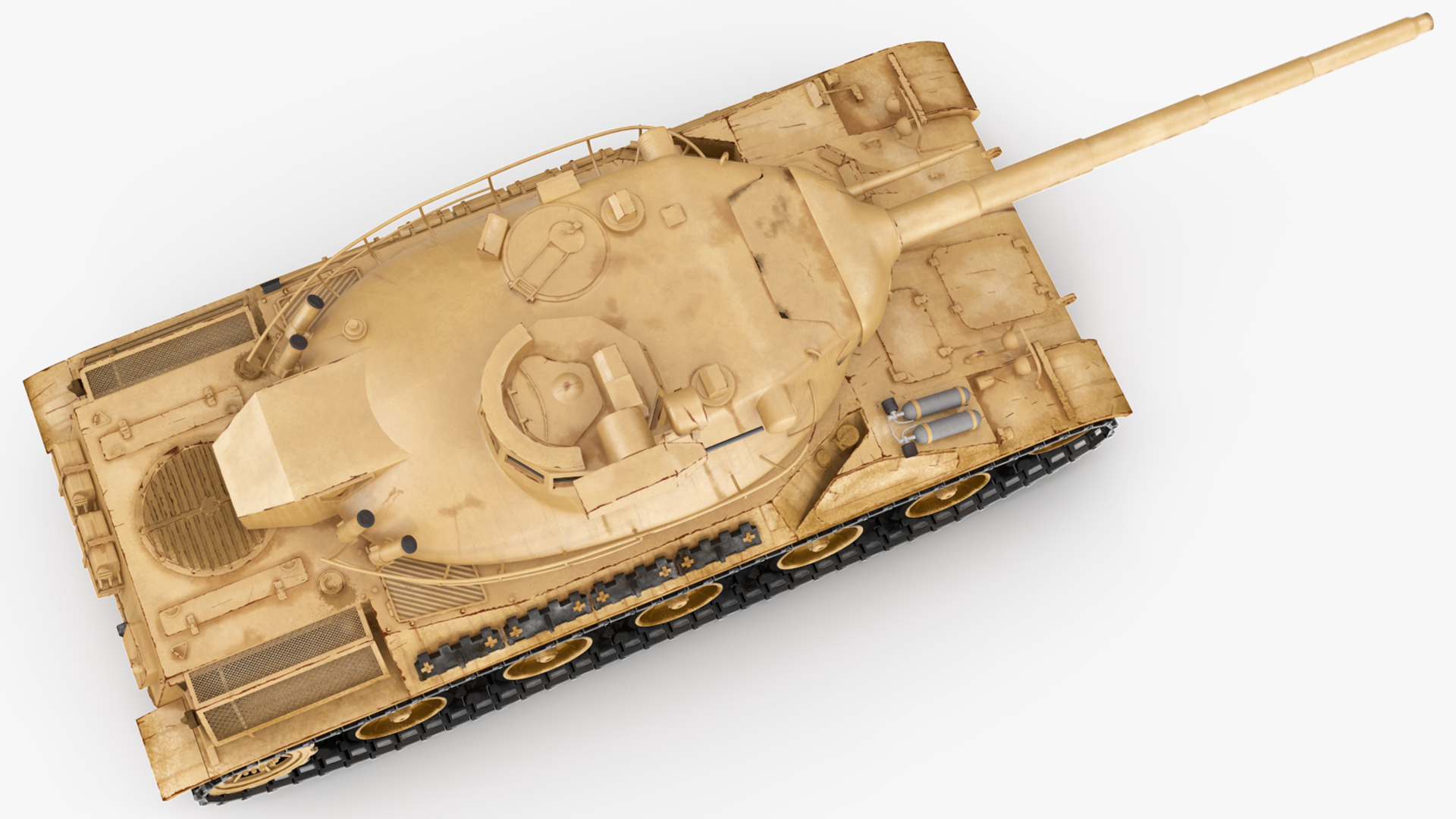Amx-30 French Army Main Battle Tank Rigged 3D