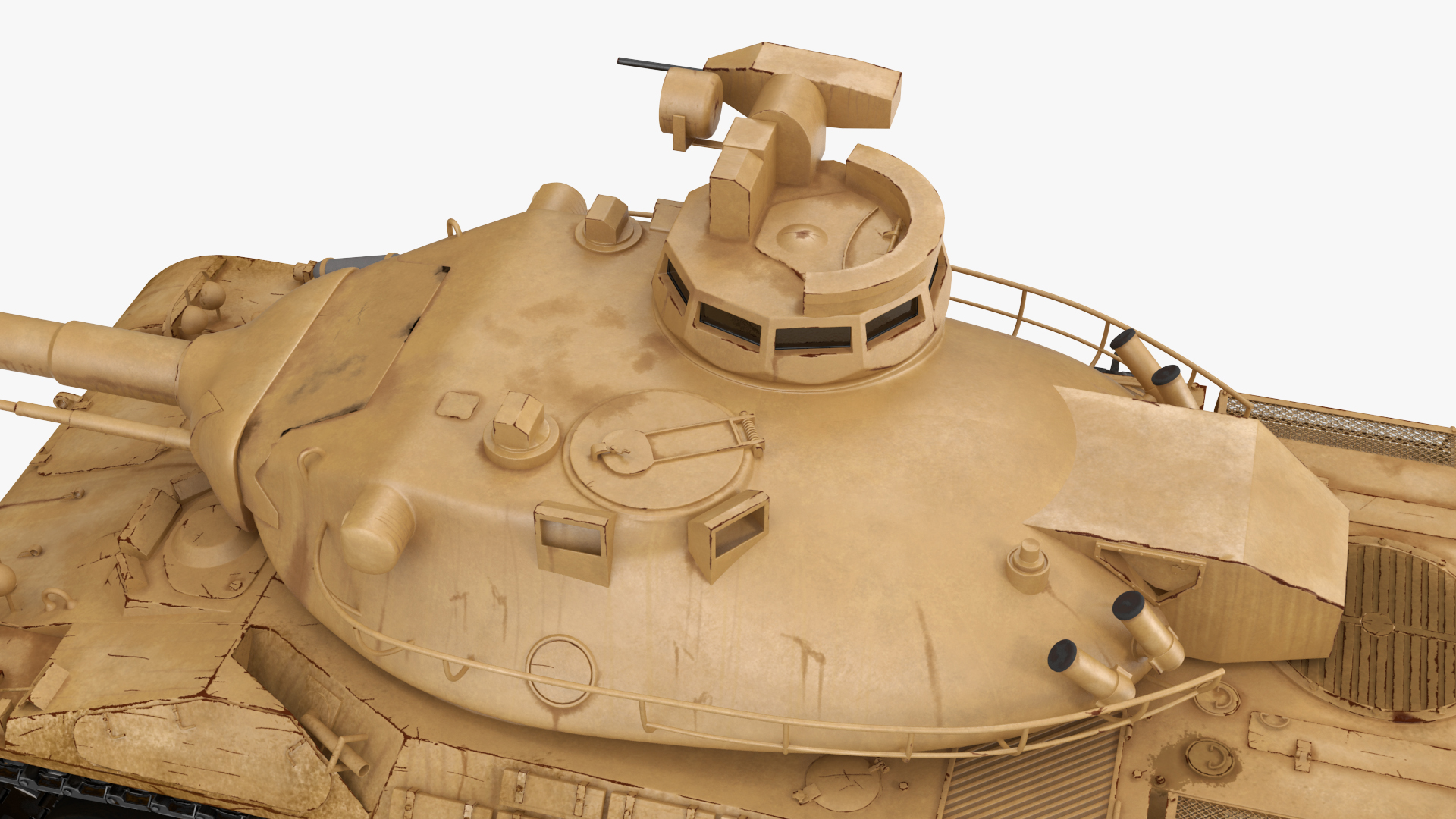 Amx-30 French Army Main Battle Tank Rigged 3D