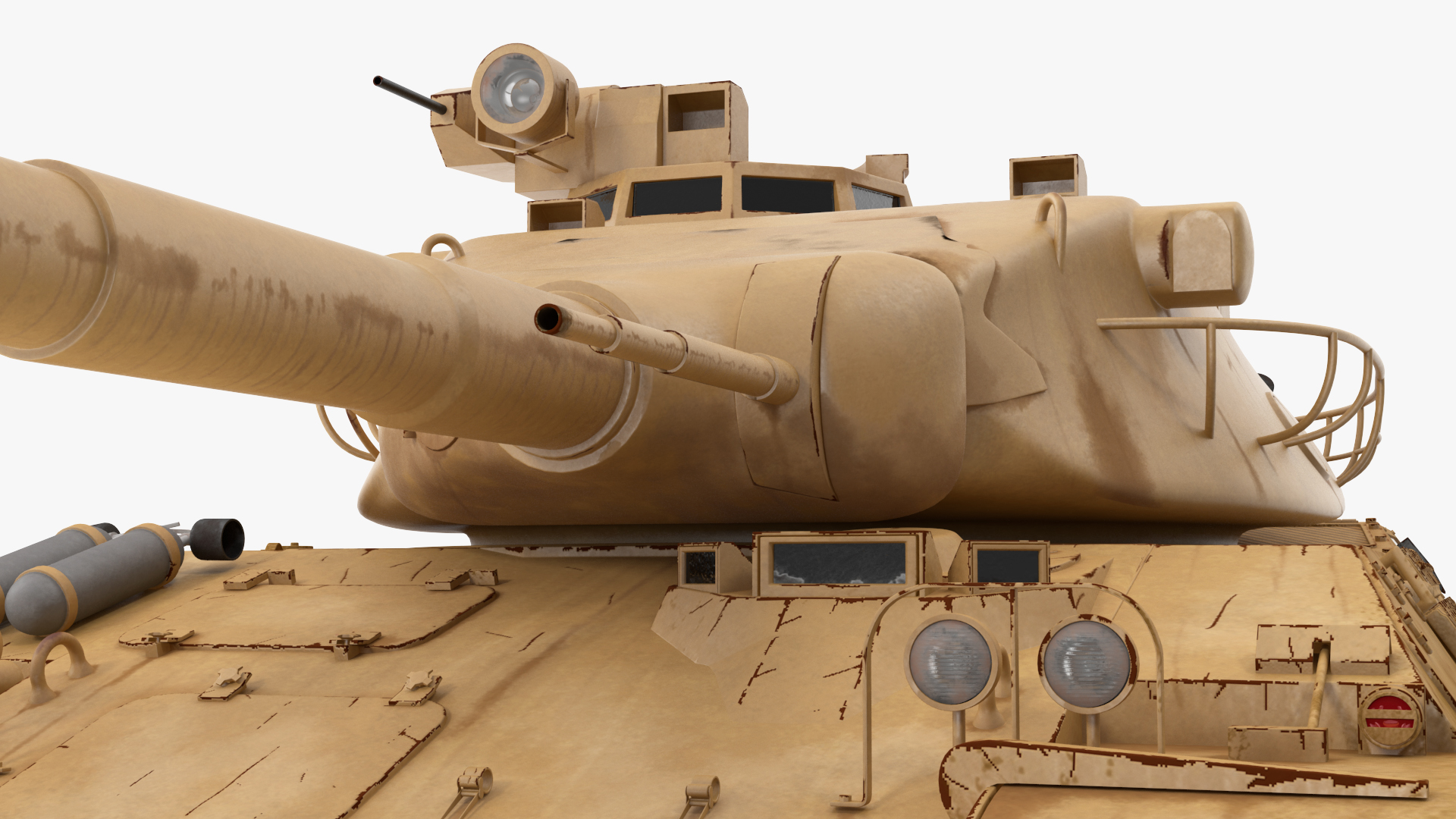 Amx-30 French Army Main Battle Tank Rigged 3D
