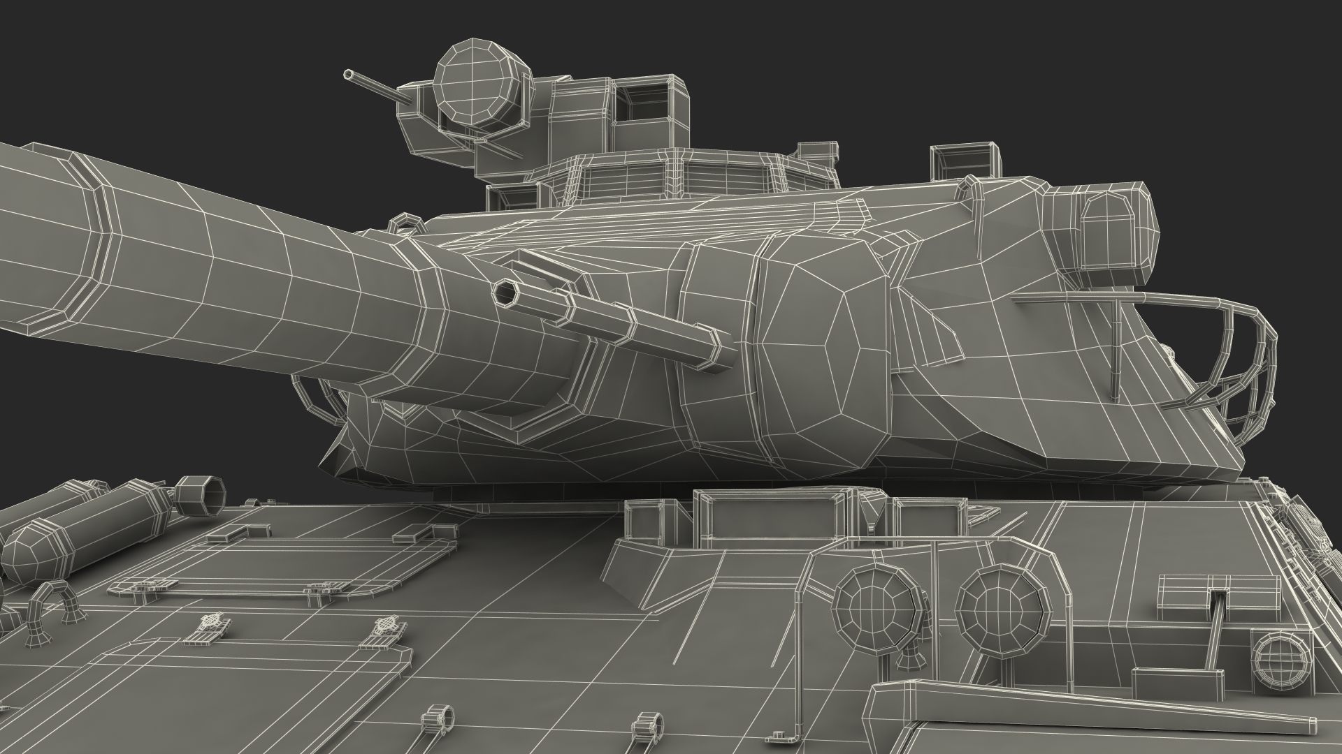 Amx-30 French Army Main Battle Tank Rigged 3D