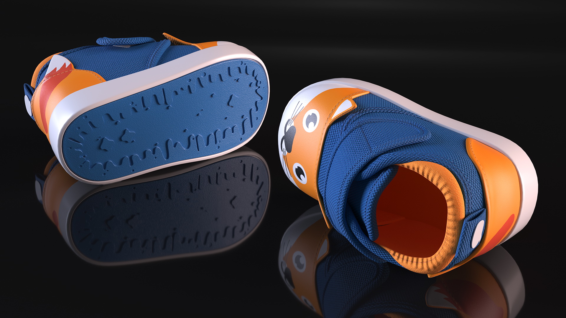 3D Fox Infant Shoes