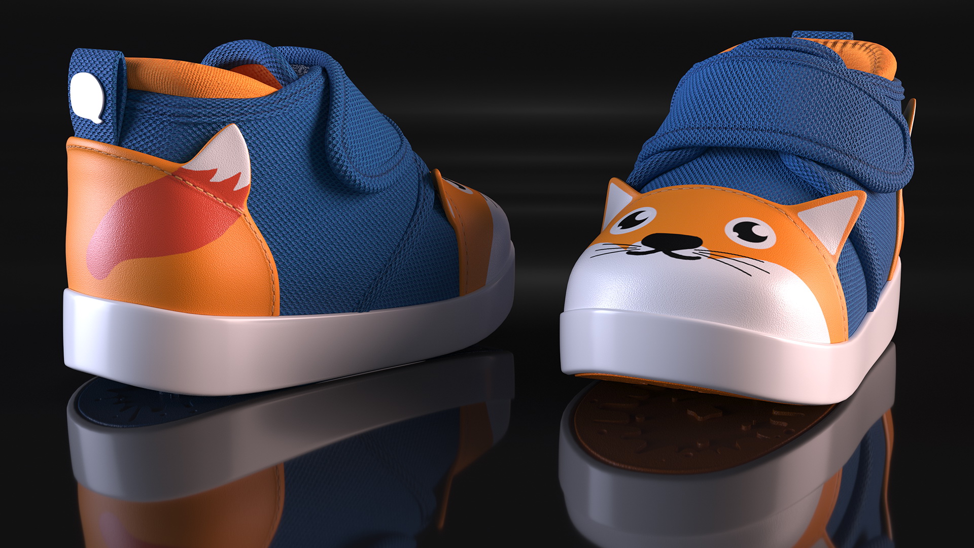 3D Fox Infant Shoes