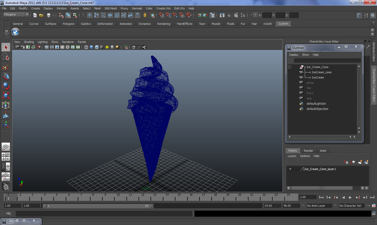 Ice Cream Cone 3D model