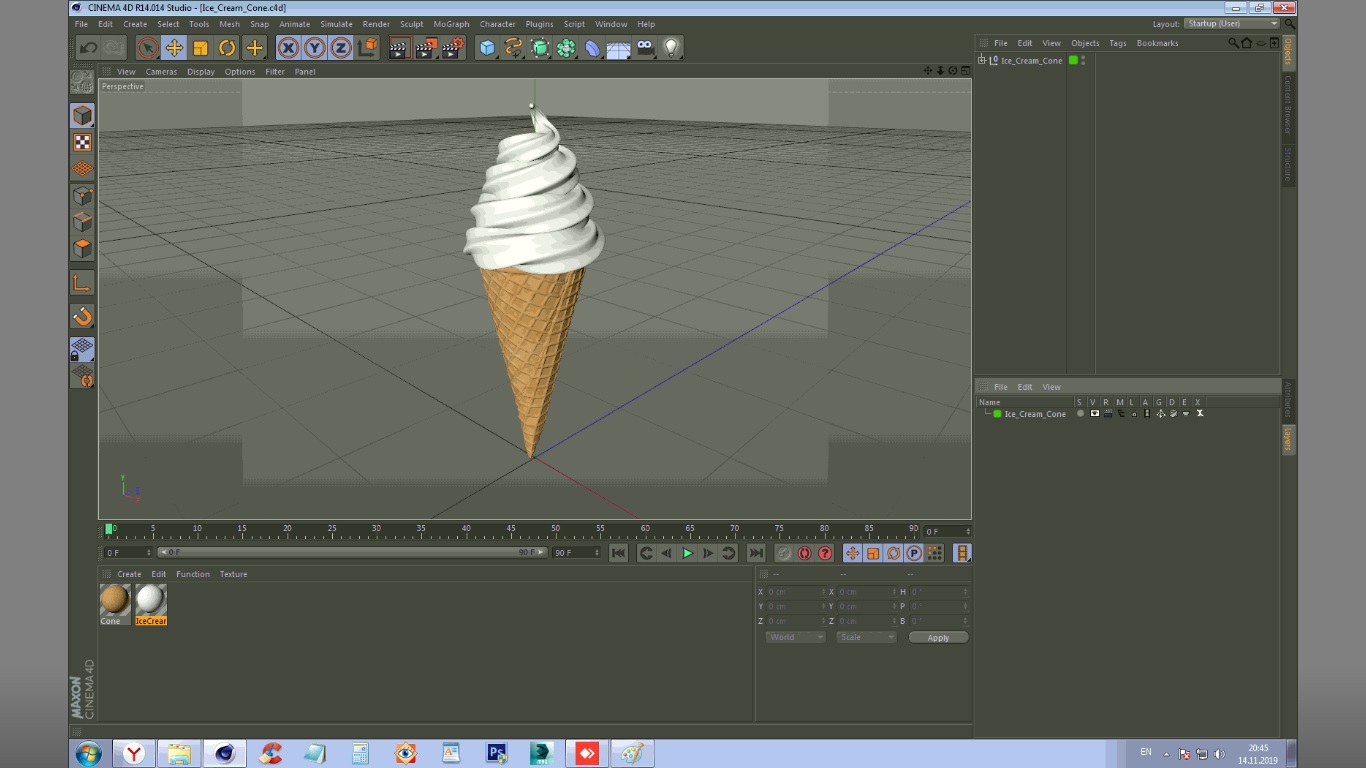 Ice Cream Cone 3D model