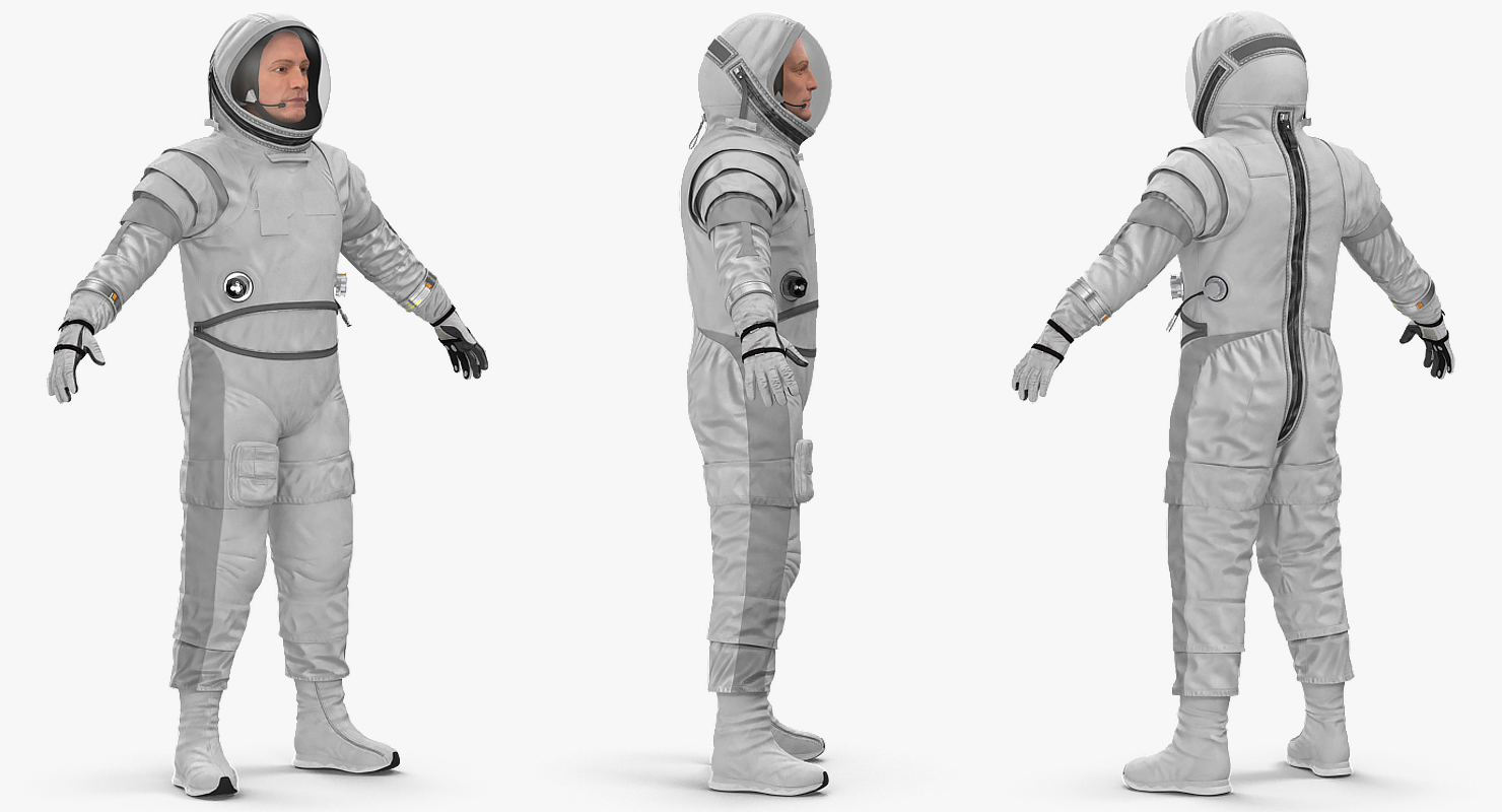 Astronaut Spacesuit Generic Rigged 3D model