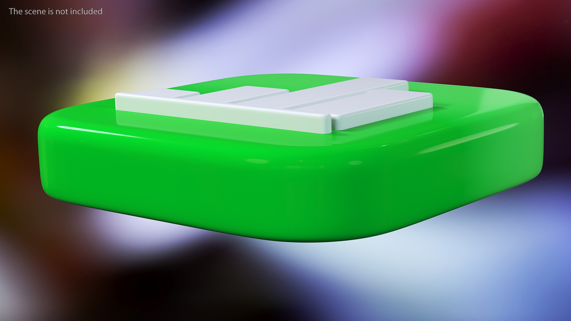 3D iPhone iOS Numbers Icon model