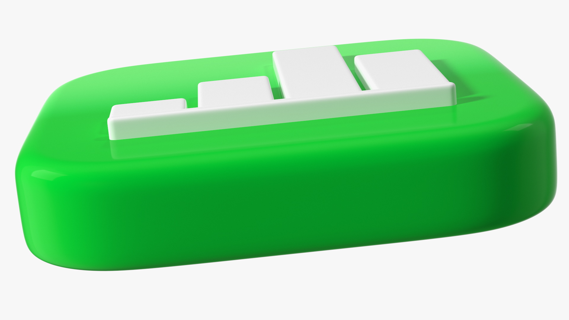 3D iPhone iOS Numbers Icon model