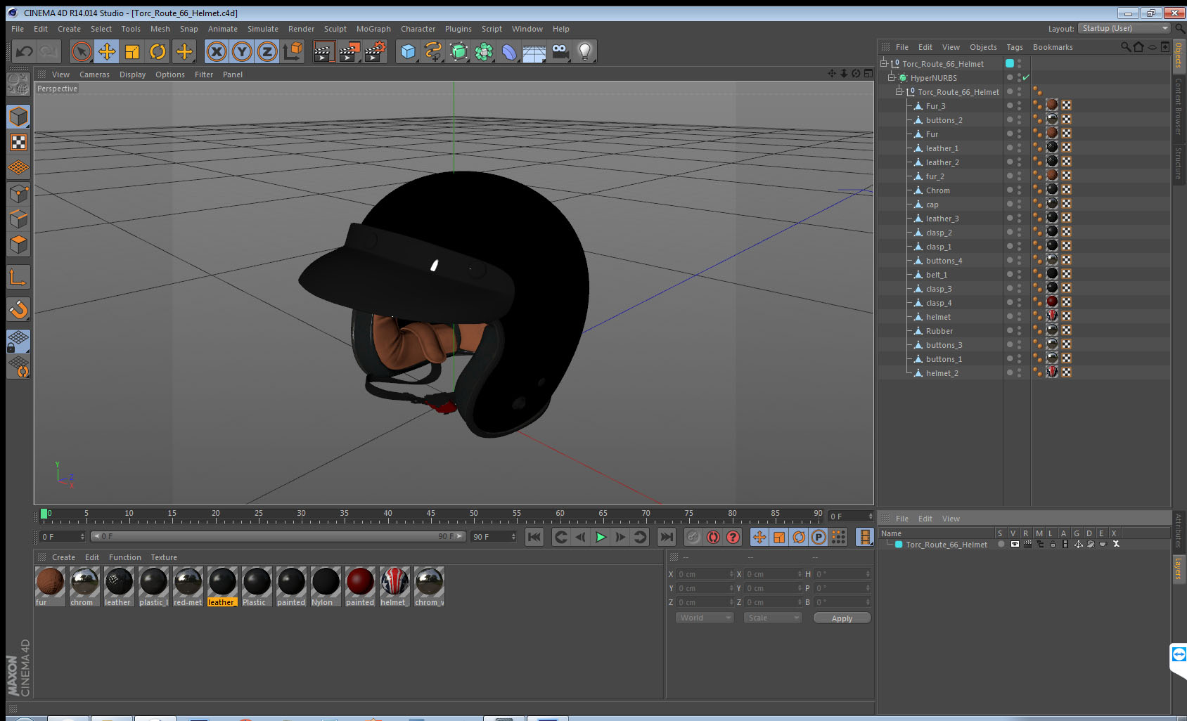 3D model Torc Route 66 Helmet
