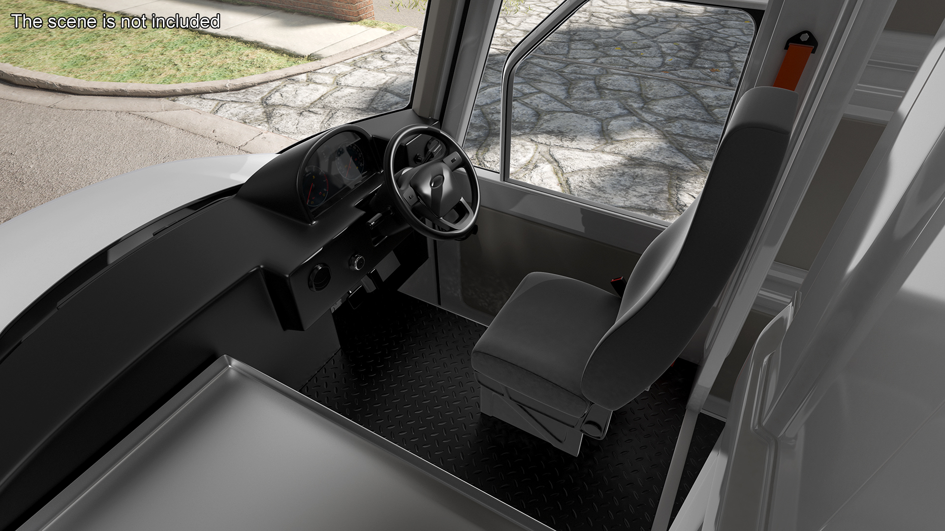 3D US Mail Truck Next Generation Rigged