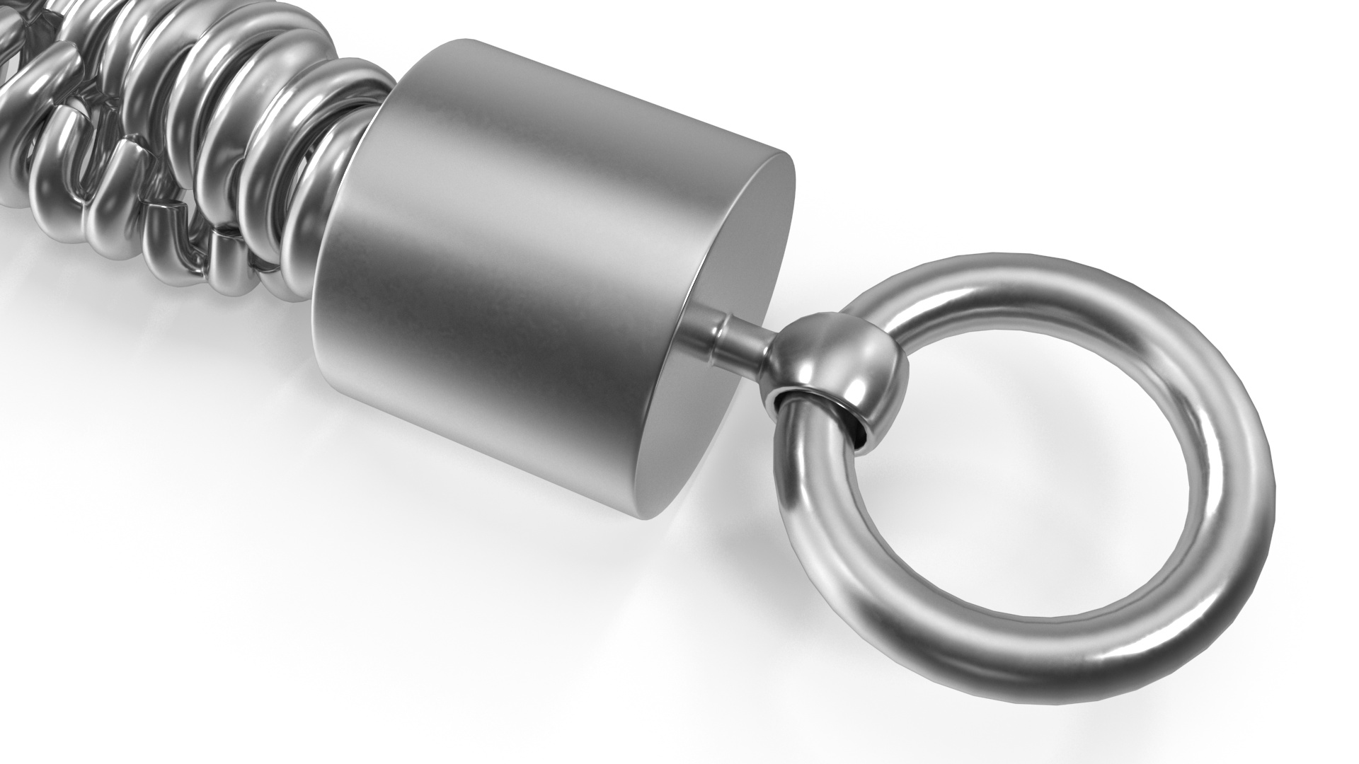 Rope Chain Silver 3D