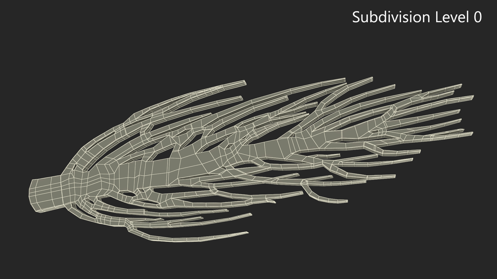 Desert Tree Silhouette 3D