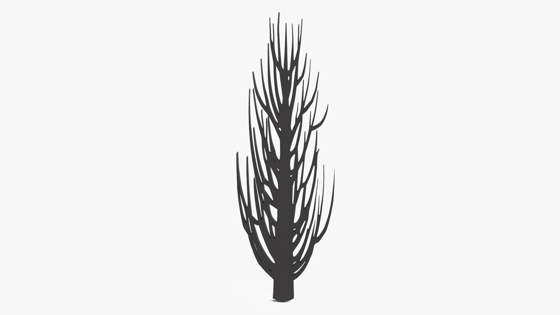 Desert Tree Silhouette 3D
