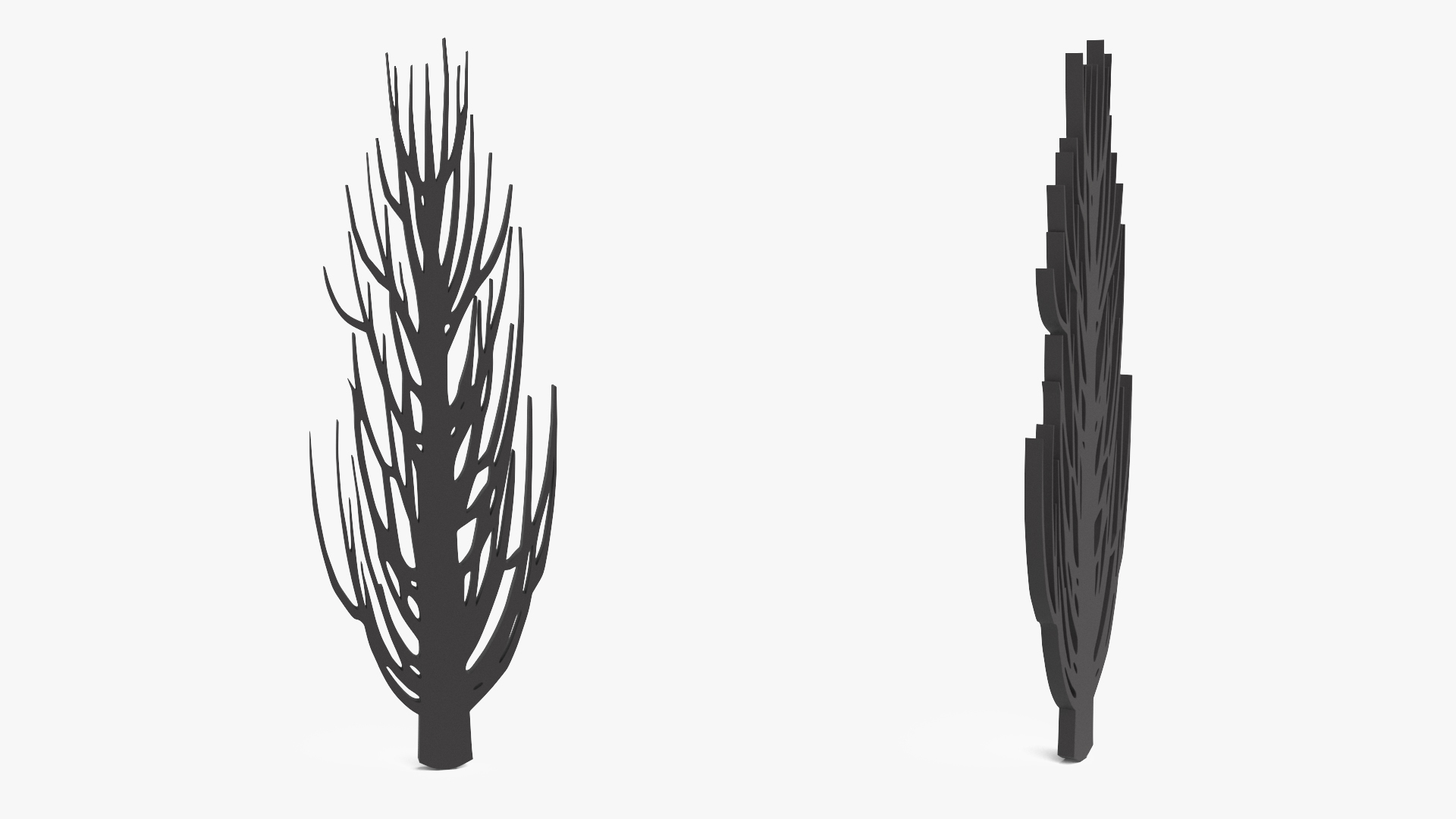 Desert Tree Silhouette 3D