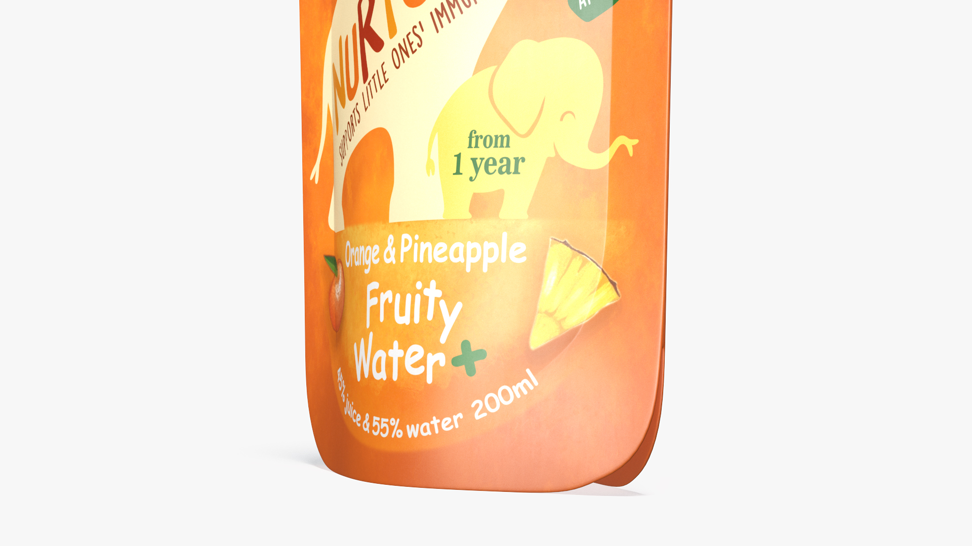 3D Nurture Fruity Water Orange and Pineapple
