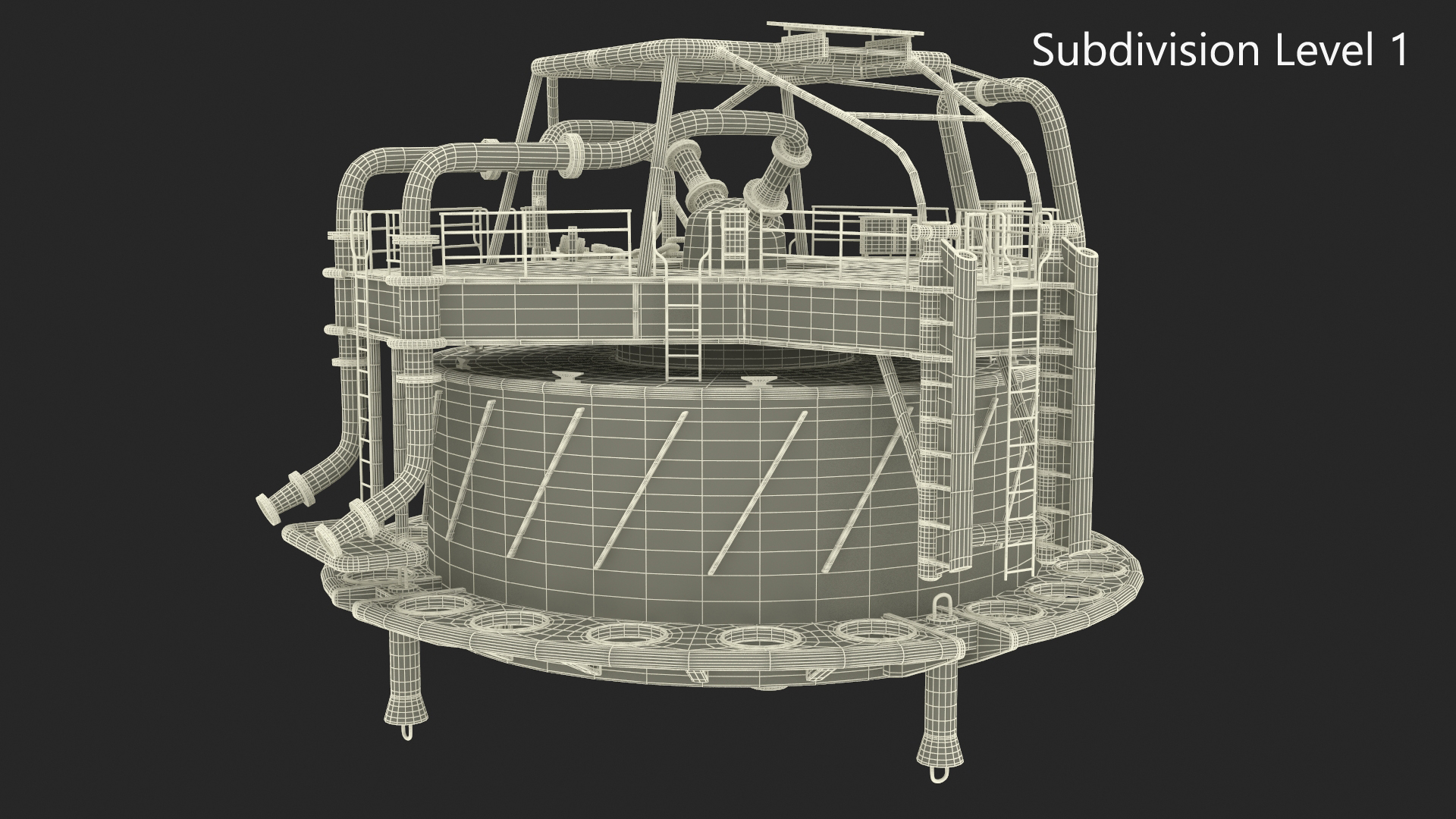 3D model Single Point Mooring Buoy