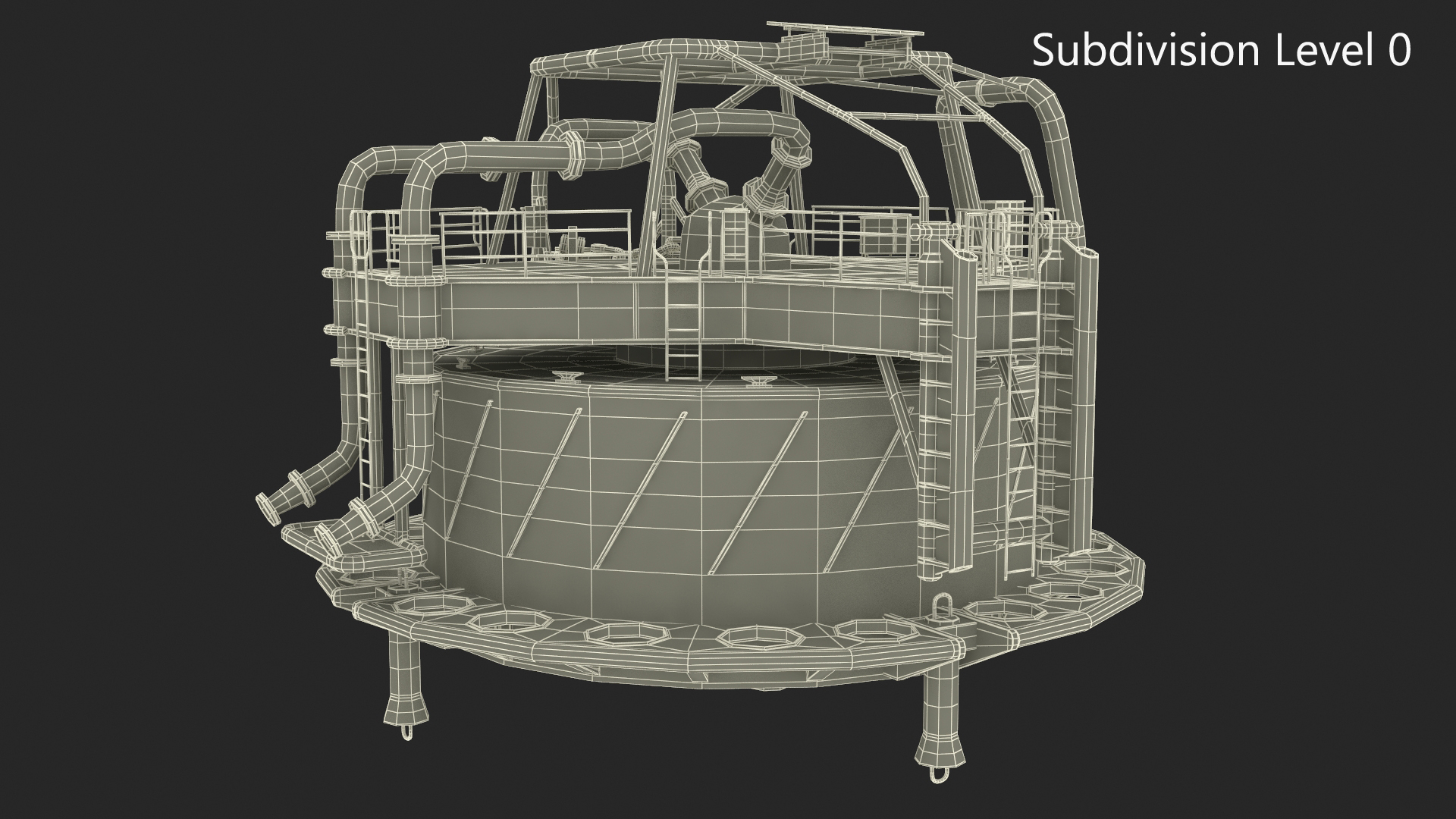 3D model Single Point Mooring Buoy