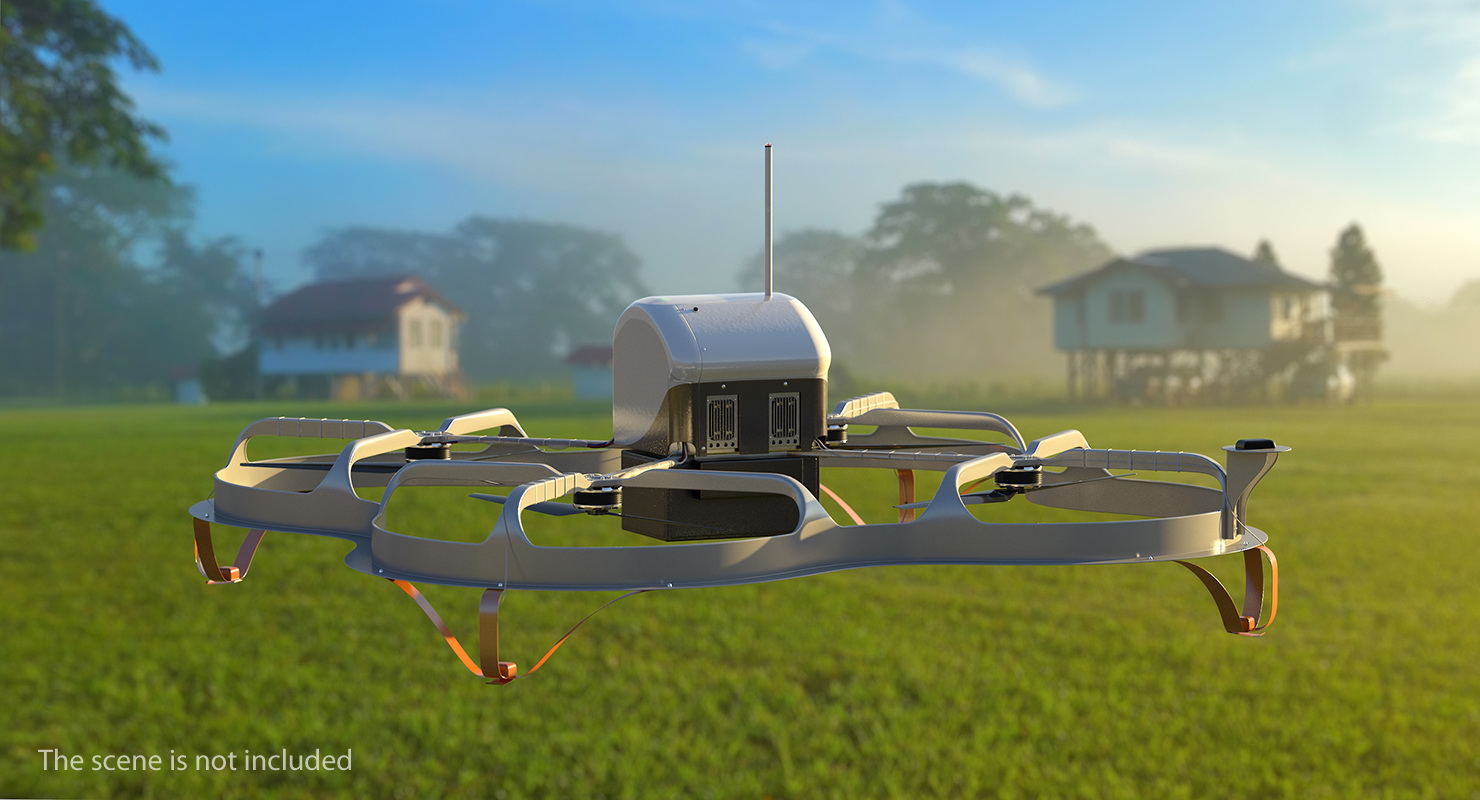 3D model Delivery Cargo Drone