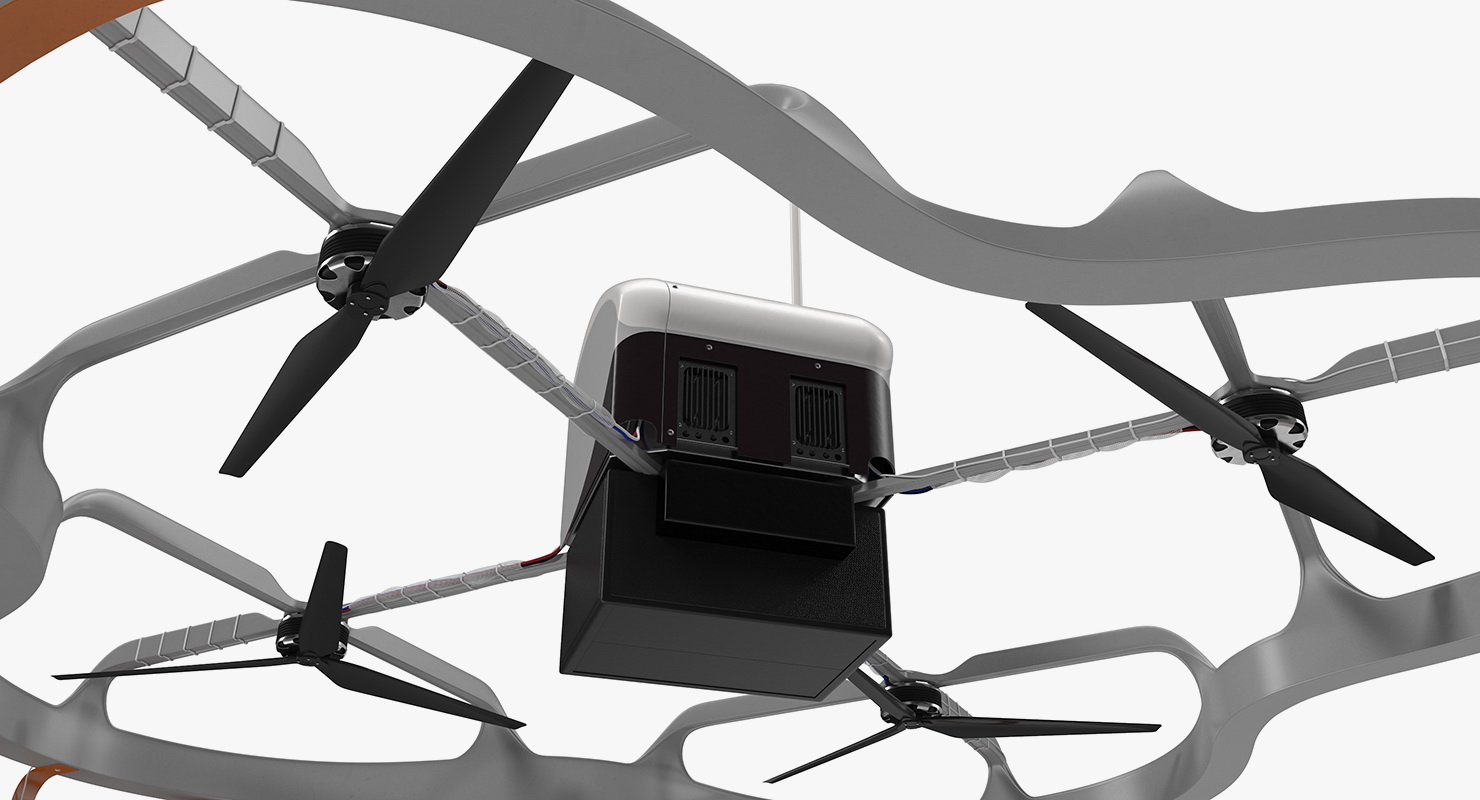 3D model Delivery Cargo Drone